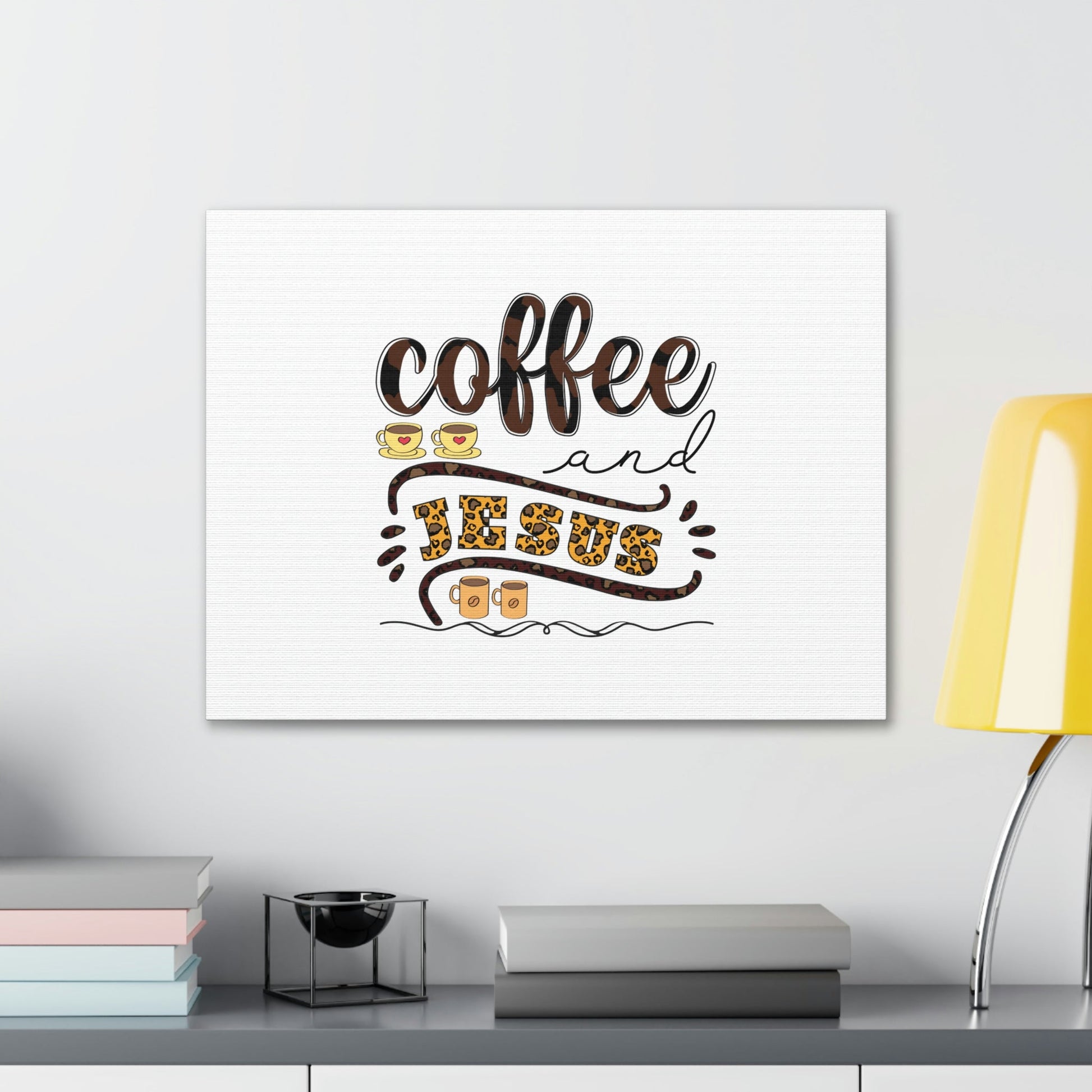 Coffee And Jesus Lamentations 3:23 Art Christian Wall Art Bible Verse Print Ready to Hang Unframed-Express Your Love Gifts