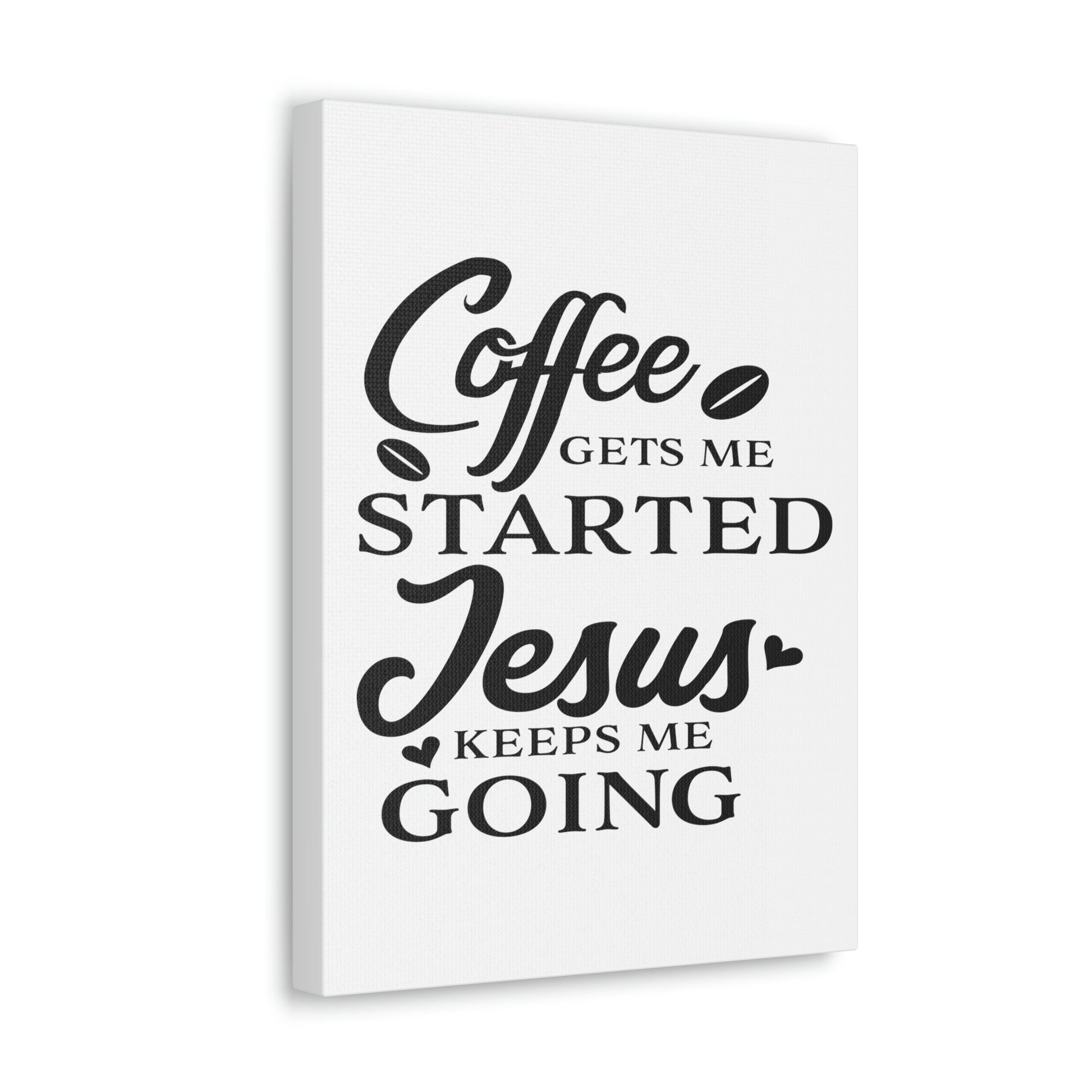 Scripture Walls Coffee Gets Me Colossians 1:11 Christian Wall Art Print Ready to Hang Unframed-Express Your Love Gifts