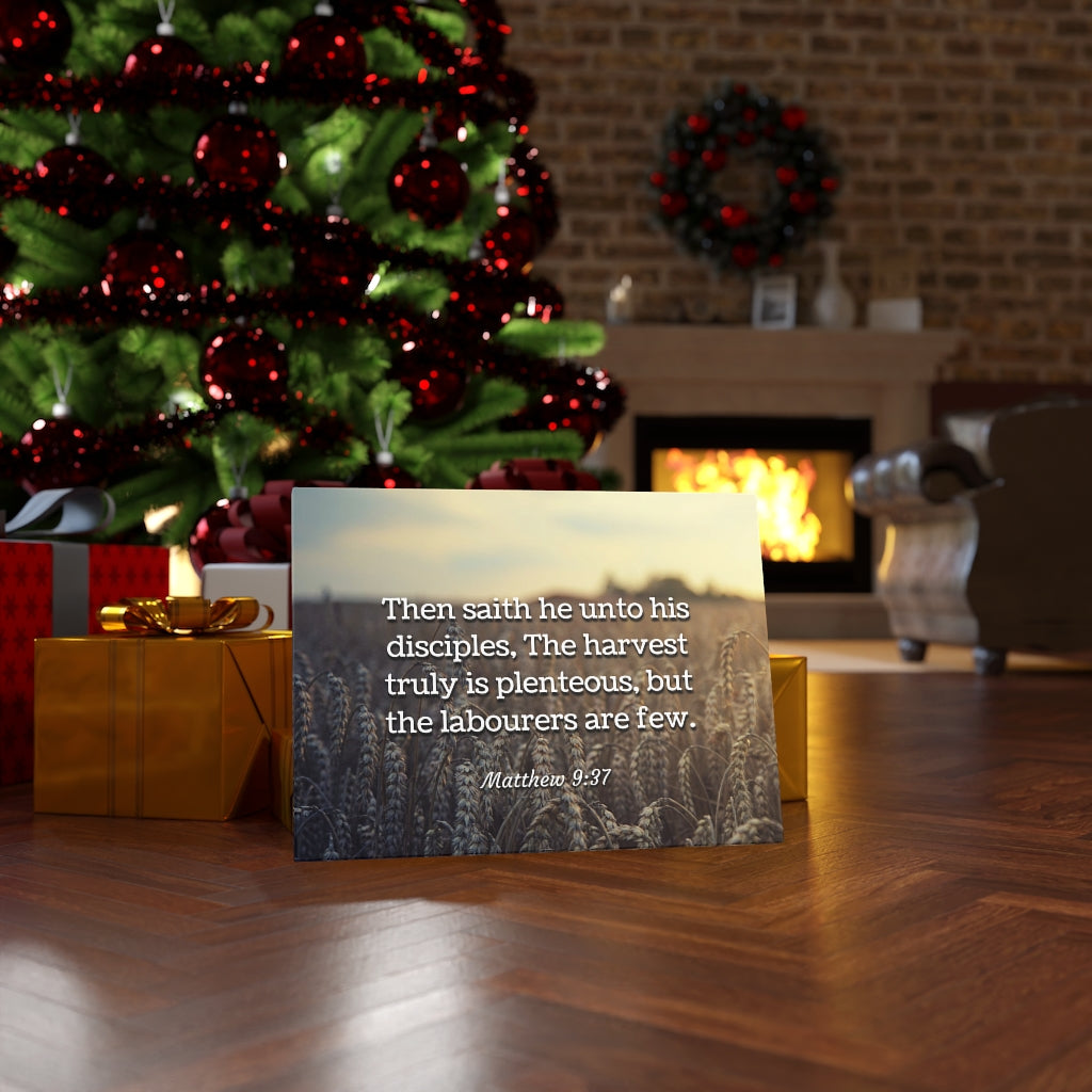 Disciples Matthew 9:37 Bible Verse Canvas Christian Wall Art Ready to Hang Unframed-Express Your Love Gifts