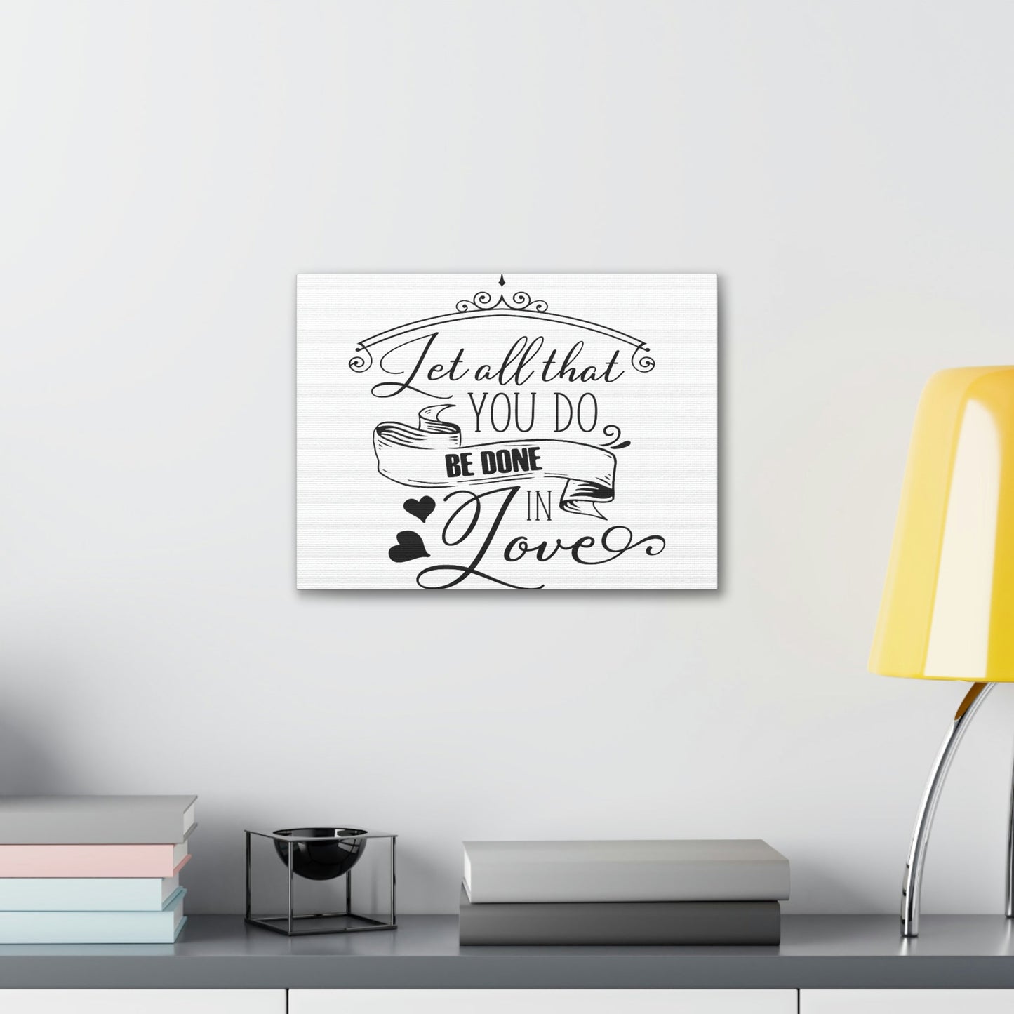 Scripture Walls Done In Love 1 Corinthians 16:14 Christian Wall Art Print Ready to Hang Unframed-Express Your Love Gifts