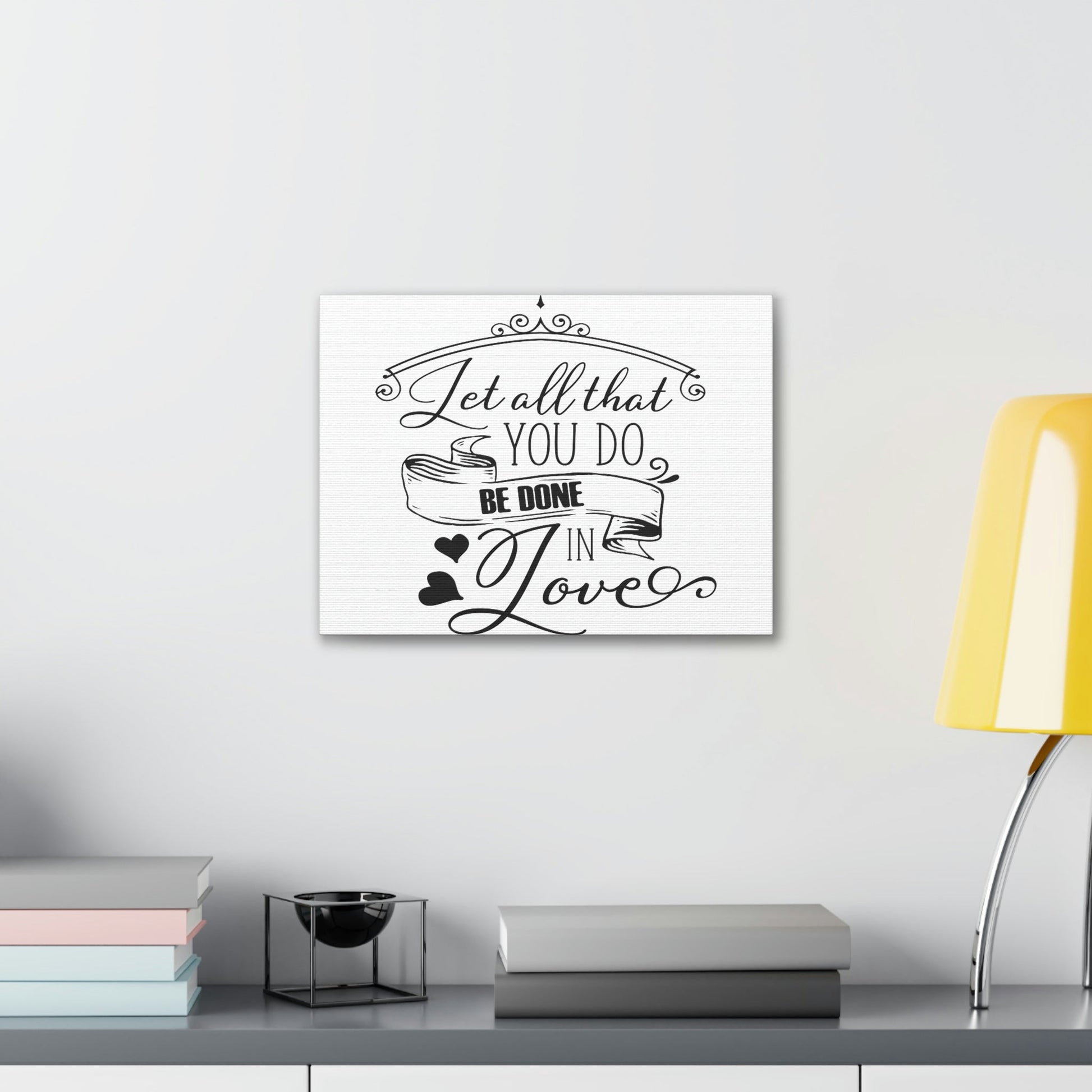 Scripture Walls Done In Love 1 Corinthians 16:14 Christian Wall Art Print Ready to Hang Unframed-Express Your Love Gifts