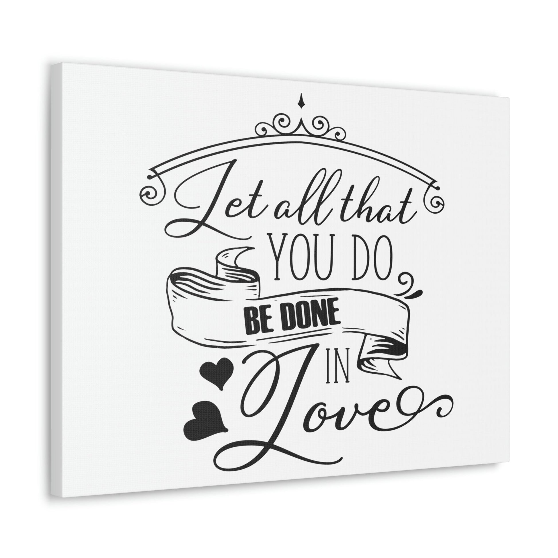 Scripture Walls Done In Love 1 Corinthians 16:14 Christian Wall Art Print Ready to Hang Unframed-Express Your Love Gifts