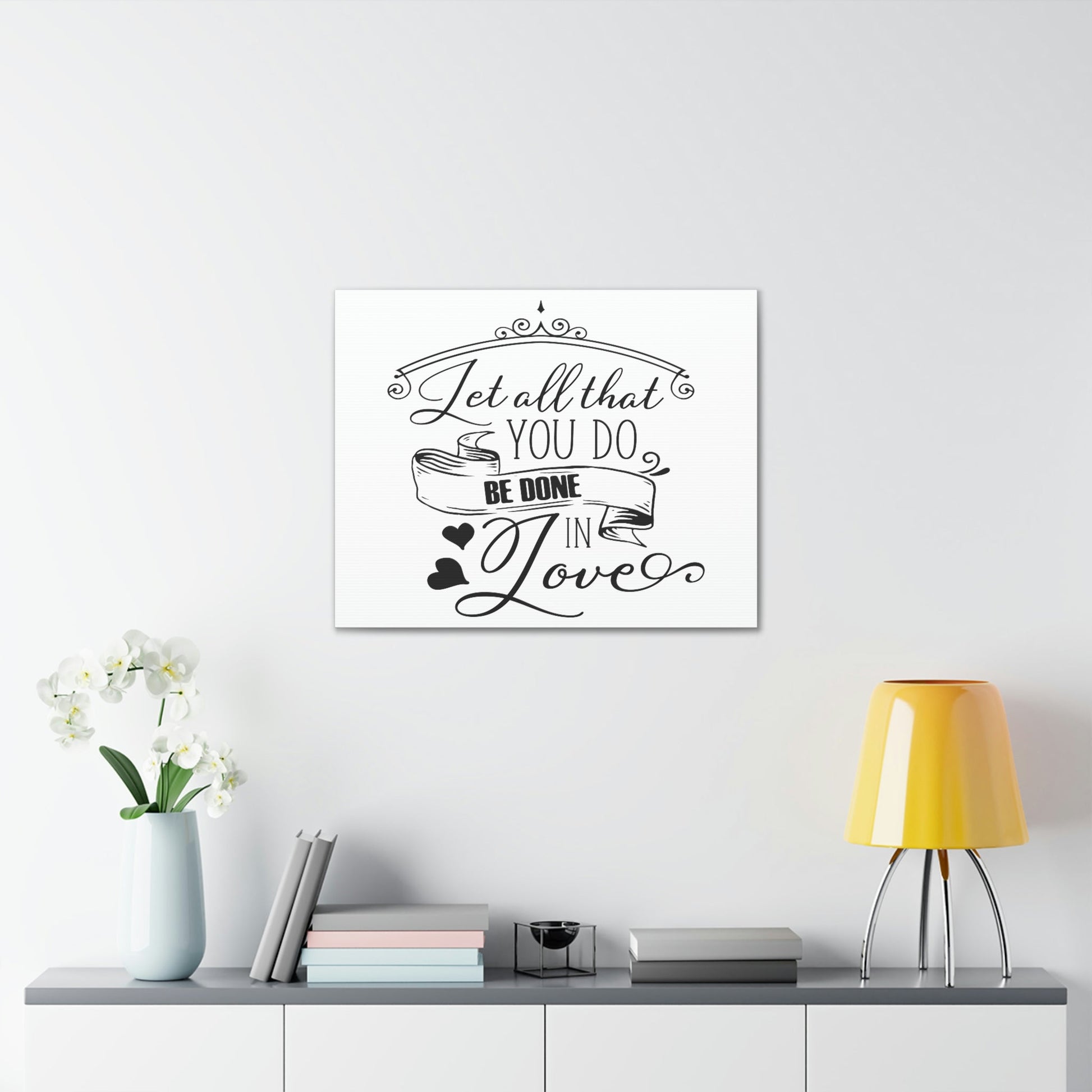 Scripture Walls Done In Love 1 Corinthians 16:14 Christian Wall Art Print Ready to Hang Unframed-Express Your Love Gifts