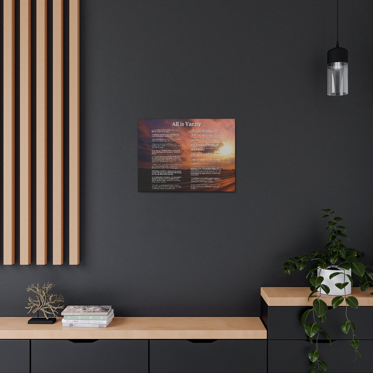 Scripture Walls Ecclesiastes 1 Chapter Sun Bible Canvas Christian Wall Art Ready to Hang Unframed-Express Your Love Gifts
