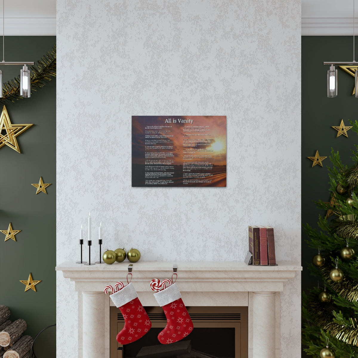 Scripture Walls Ecclesiastes 1 Chapter Sun Bible Canvas Christian Wall Art Ready to Hang Unframed-Express Your Love Gifts