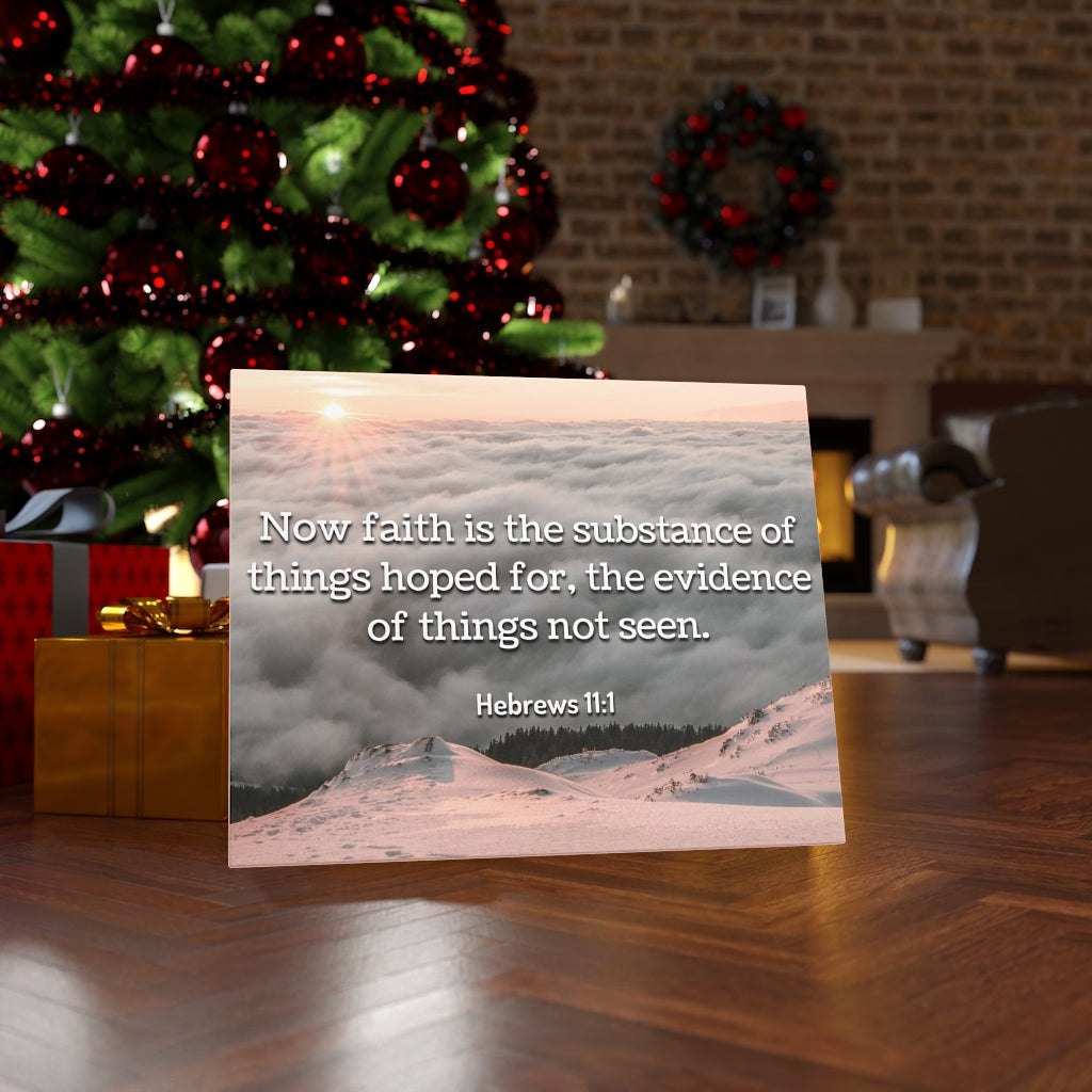 Faith Hebrews 11:1 Bible Verse Canvas Christian Wall Art Ready to Hang Unframed-Express Your Love Gifts