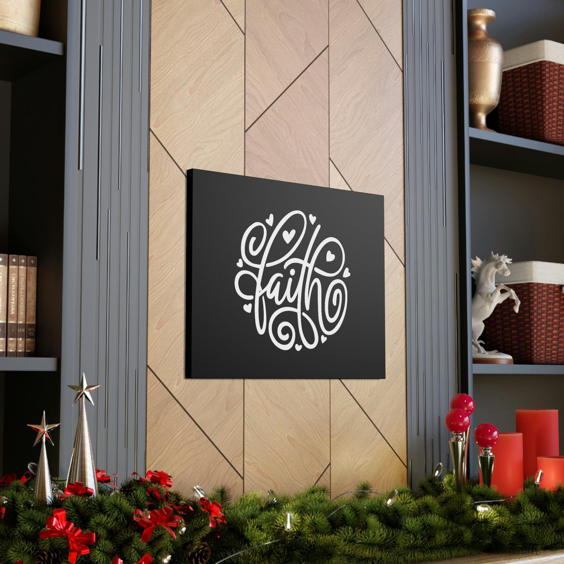 Faith Hebrews 11:6 Hearts White Christian Wall Art Bible Verse Print Ready to Hang Unframed-Express Your Love Gifts