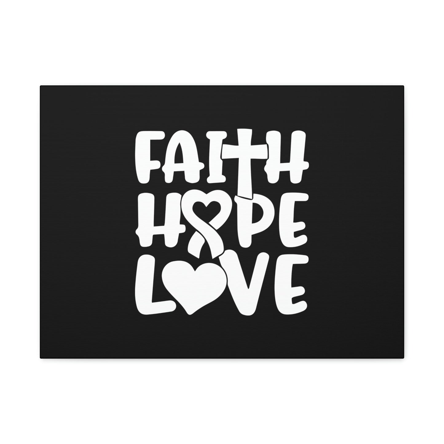 Faith, Hope, Love 1 Corinthians 13:13 Ribbon Christian Wall Art Bible Verse Print Ready to Hang Unframed-Express Your Love Gifts