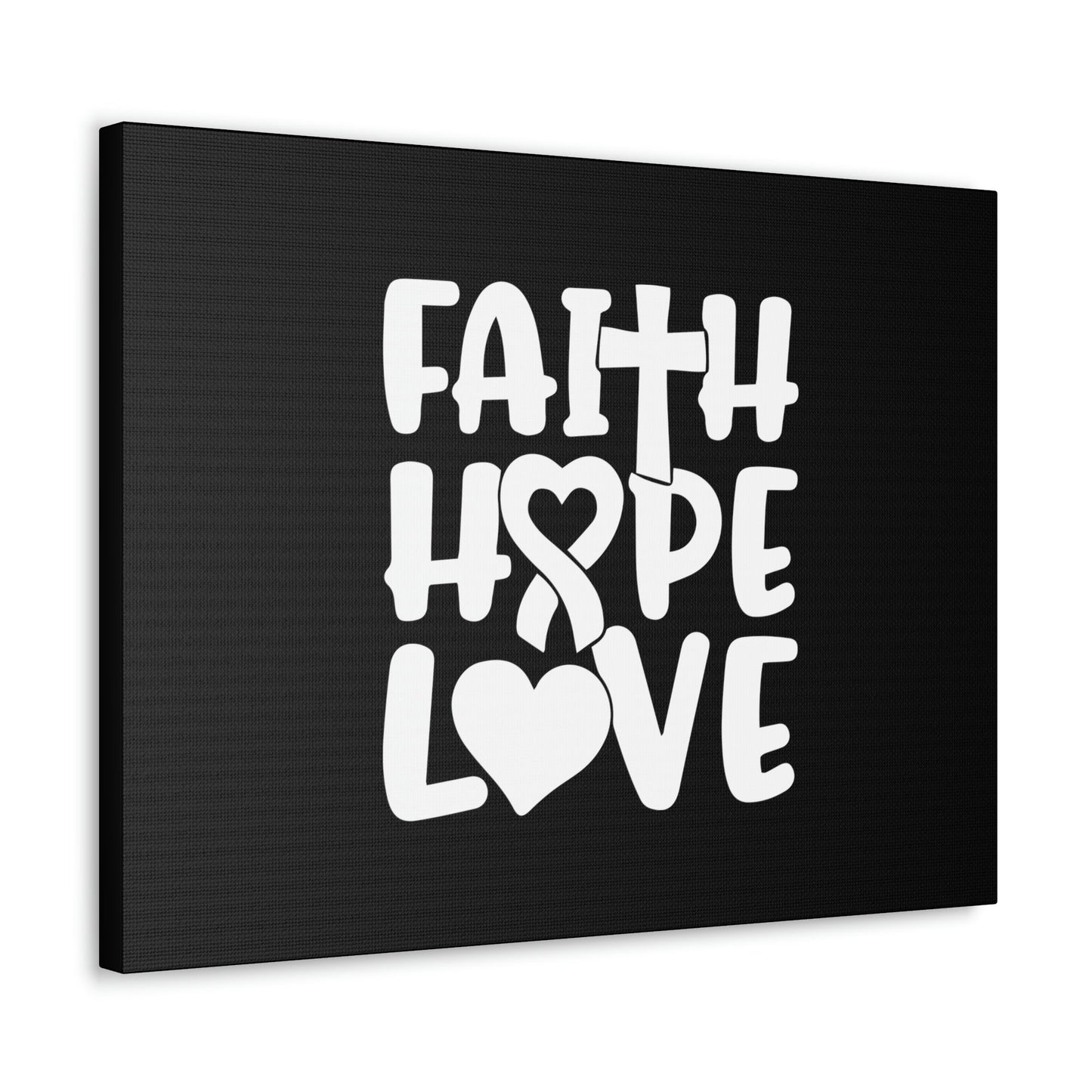 Faith, Hope, Love 1 Corinthians 13:13 Ribbon Christian Wall Art Bible Verse Print Ready to Hang Unframed-Express Your Love Gifts
