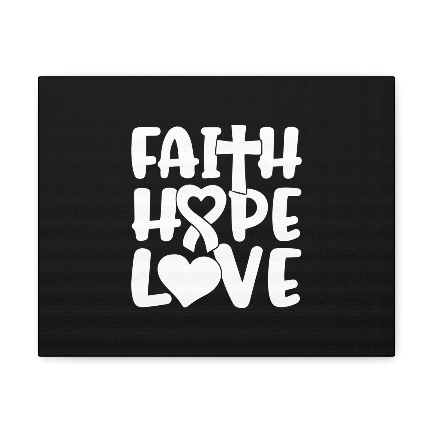 Faith, Hope, Love 1 Corinthians 13:13 Ribbon Christian Wall Art Bible Verse Print Ready to Hang Unframed-Express Your Love Gifts