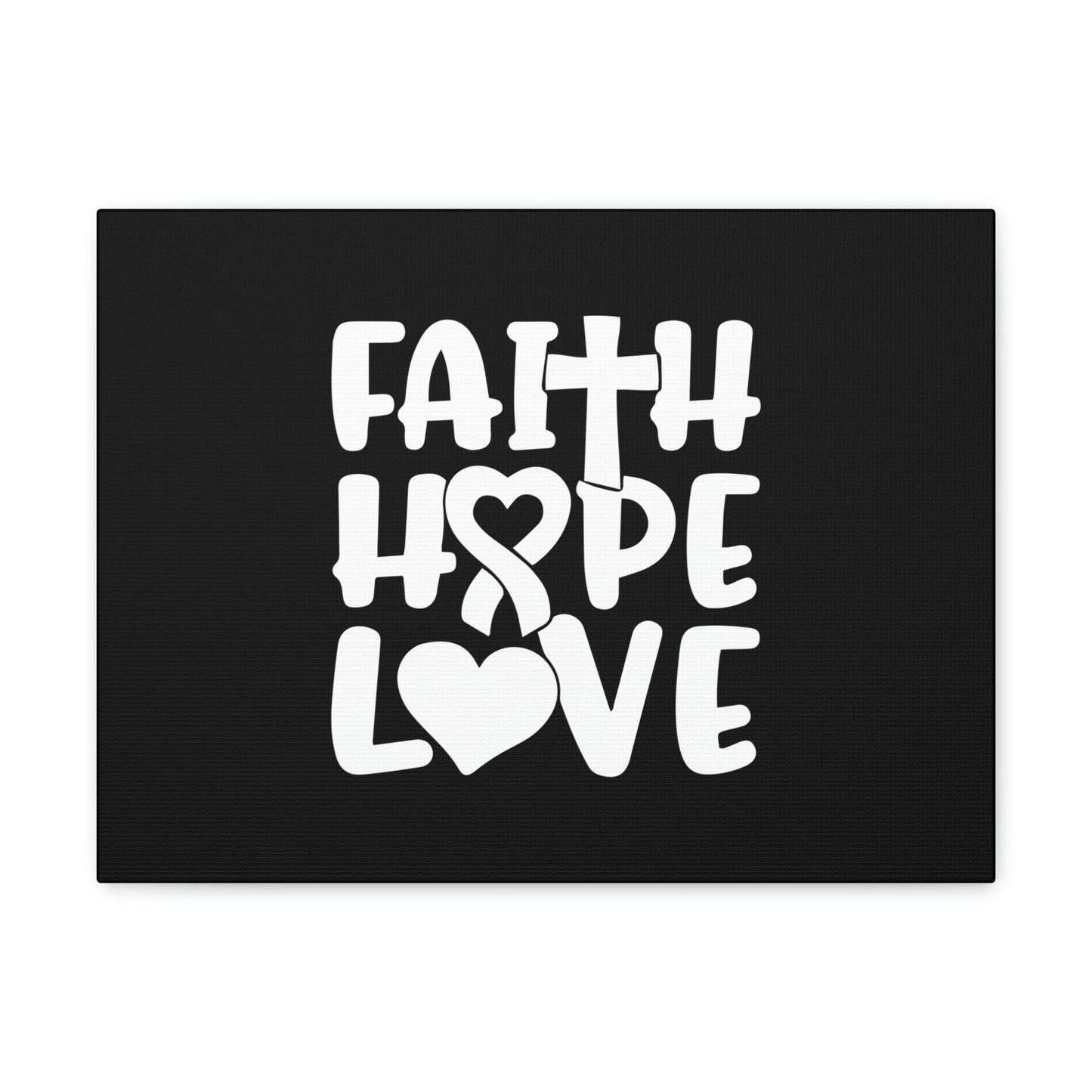 Faith, Hope, Love 1 Corinthians 13:13 Ribbon Christian Wall Art Bible Verse Print Ready to Hang Unframed-Express Your Love Gifts