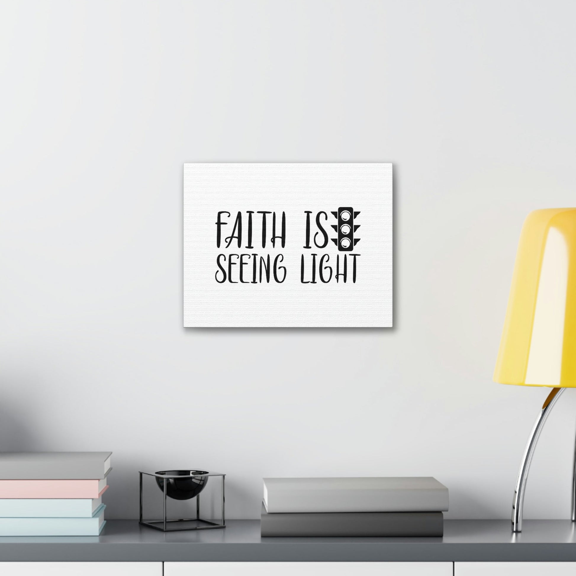 Faith Is Seeing Light Hebrews 11:1 Traffic Light Christian Wall Art Bible Verse Print Ready to Hang Unframed-Express Your Love Gifts