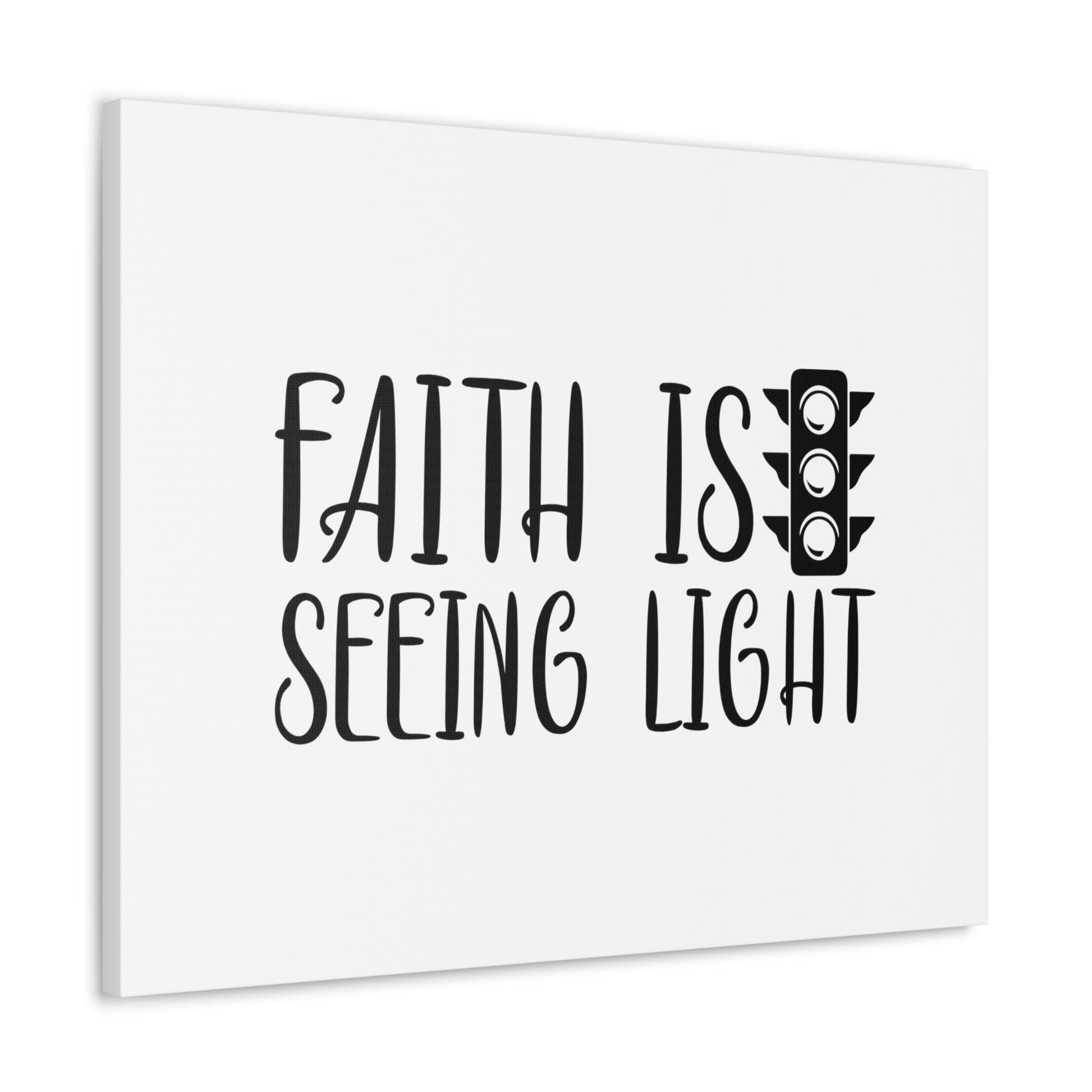 Faith Is Seeing Light Hebrews 11:1 Traffic Light Christian Wall Art Bible Verse Print Ready to Hang Unframed-Express Your Love Gifts