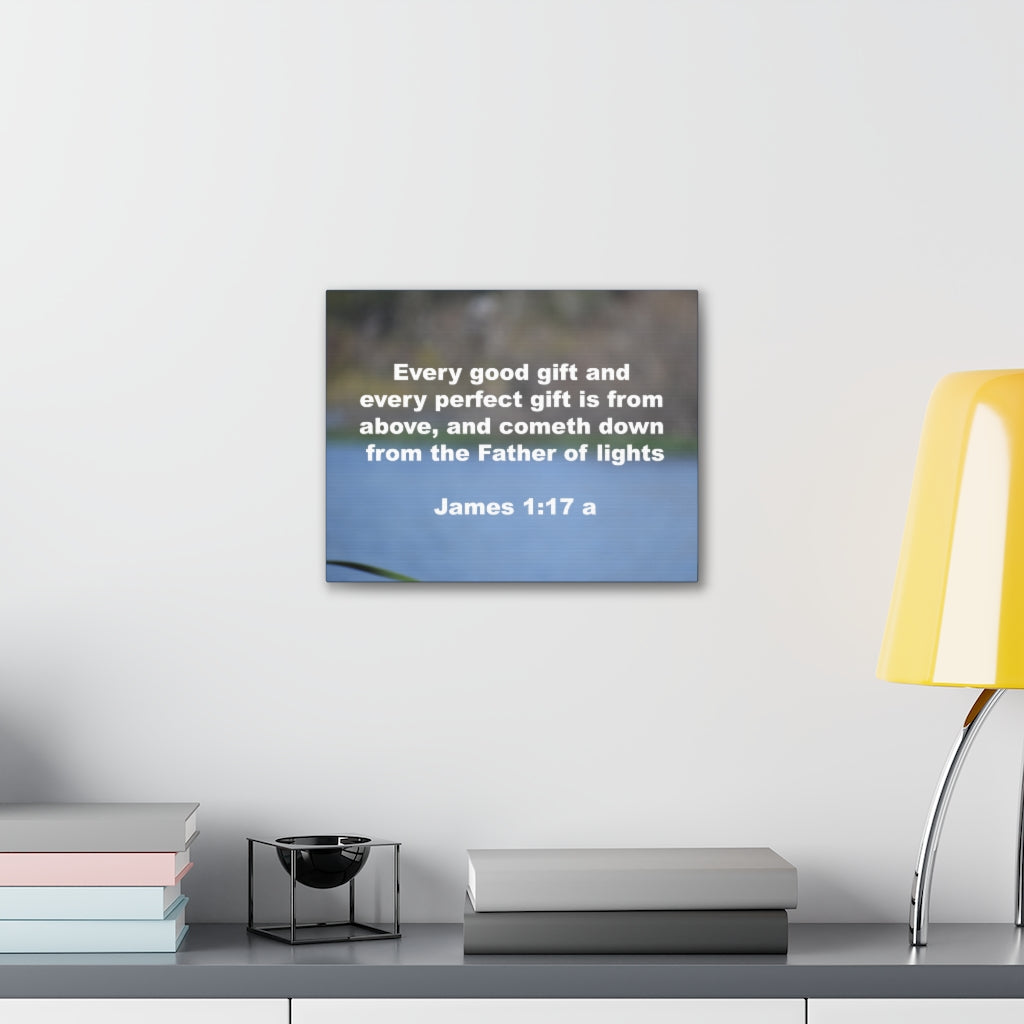 Father Of Lights James 1:17 Bible Verse Canvas Christian Wall Art Ready to Hang Unframed-Express Your Love Gifts