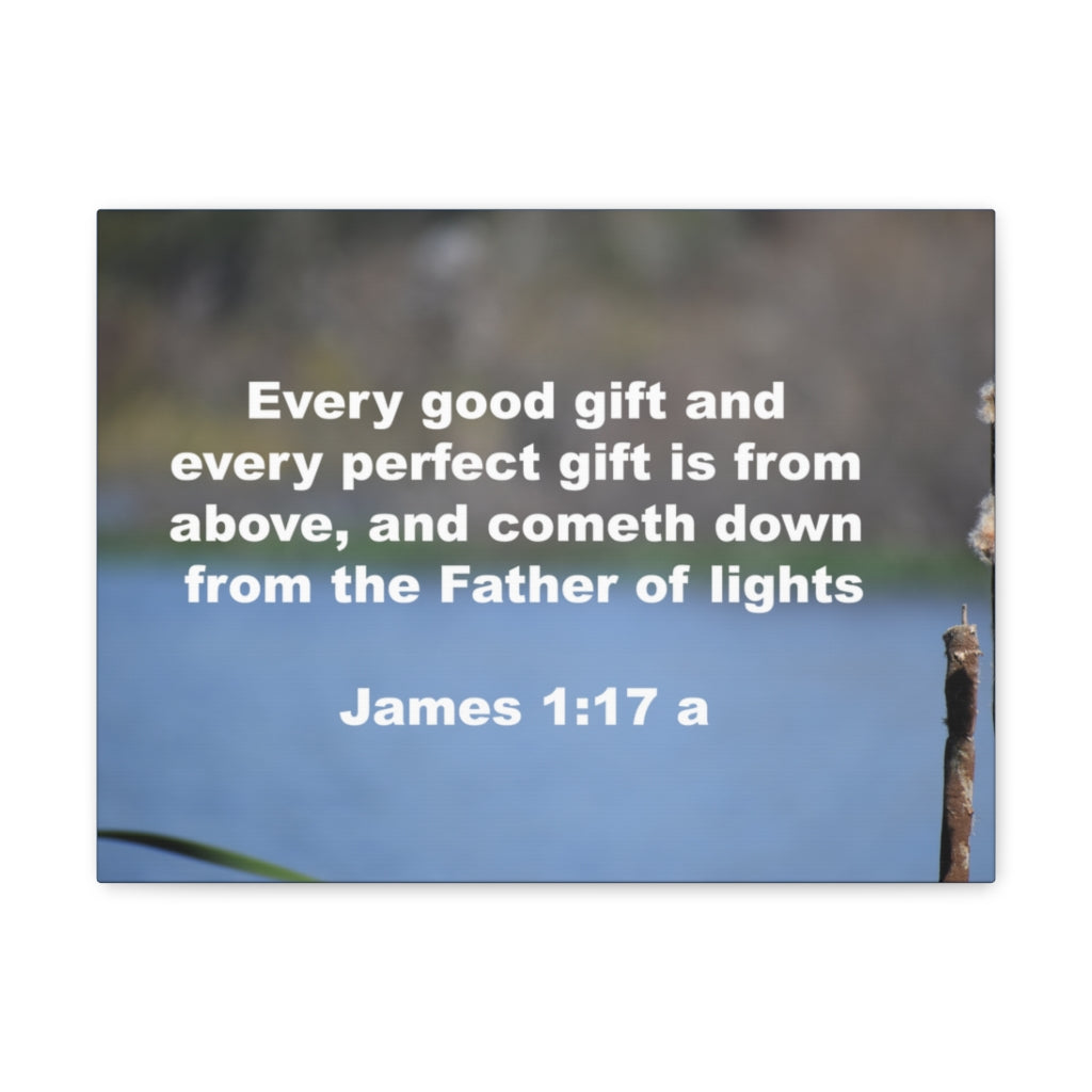 Father Of Lights James 1:17 Bible Verse Canvas Christian Wall Art Ready to Hang Unframed-Express Your Love Gifts