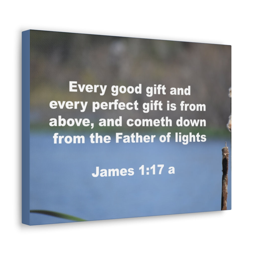 Father Of Lights James 1:17 Bible Verse Canvas Christian Wall Art Ready to Hang Unframed-Express Your Love Gifts