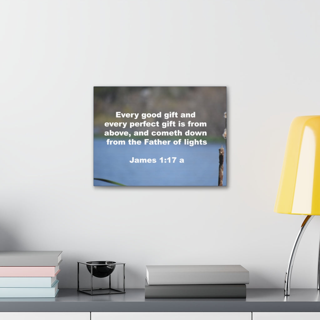 Father Of Lights James 1:17 Bible Verse Canvas Christian Wall Art Ready to Hang Unframed-Express Your Love Gifts