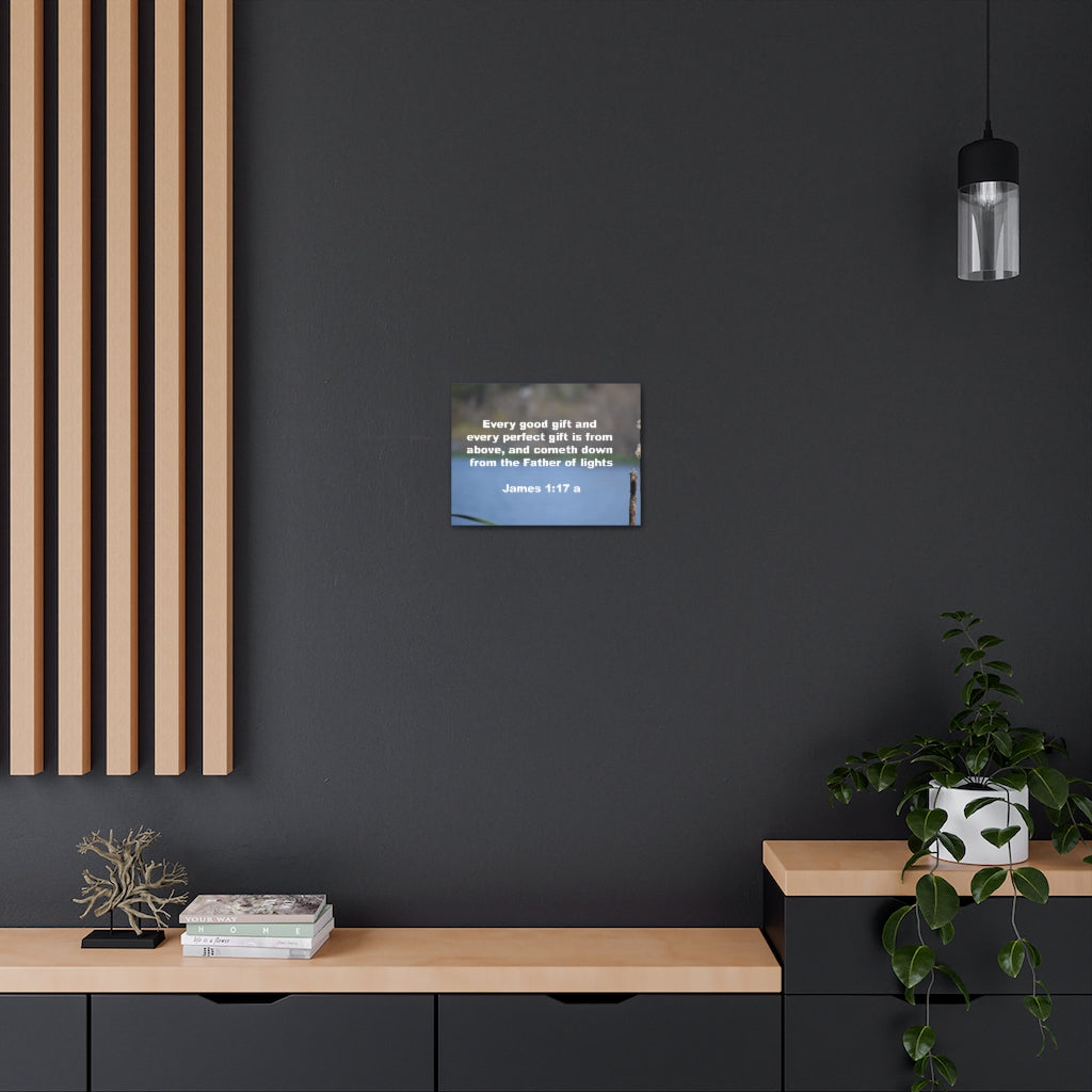Father Of Lights James 1:17 Bible Verse Canvas Christian Wall Art Ready to Hang Unframed-Express Your Love Gifts