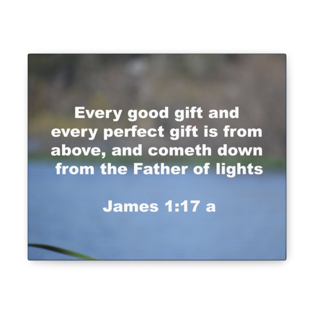 Father Of Lights James 1:17 Bible Verse Canvas Christian Wall Art Ready to Hang Unframed-Express Your Love Gifts