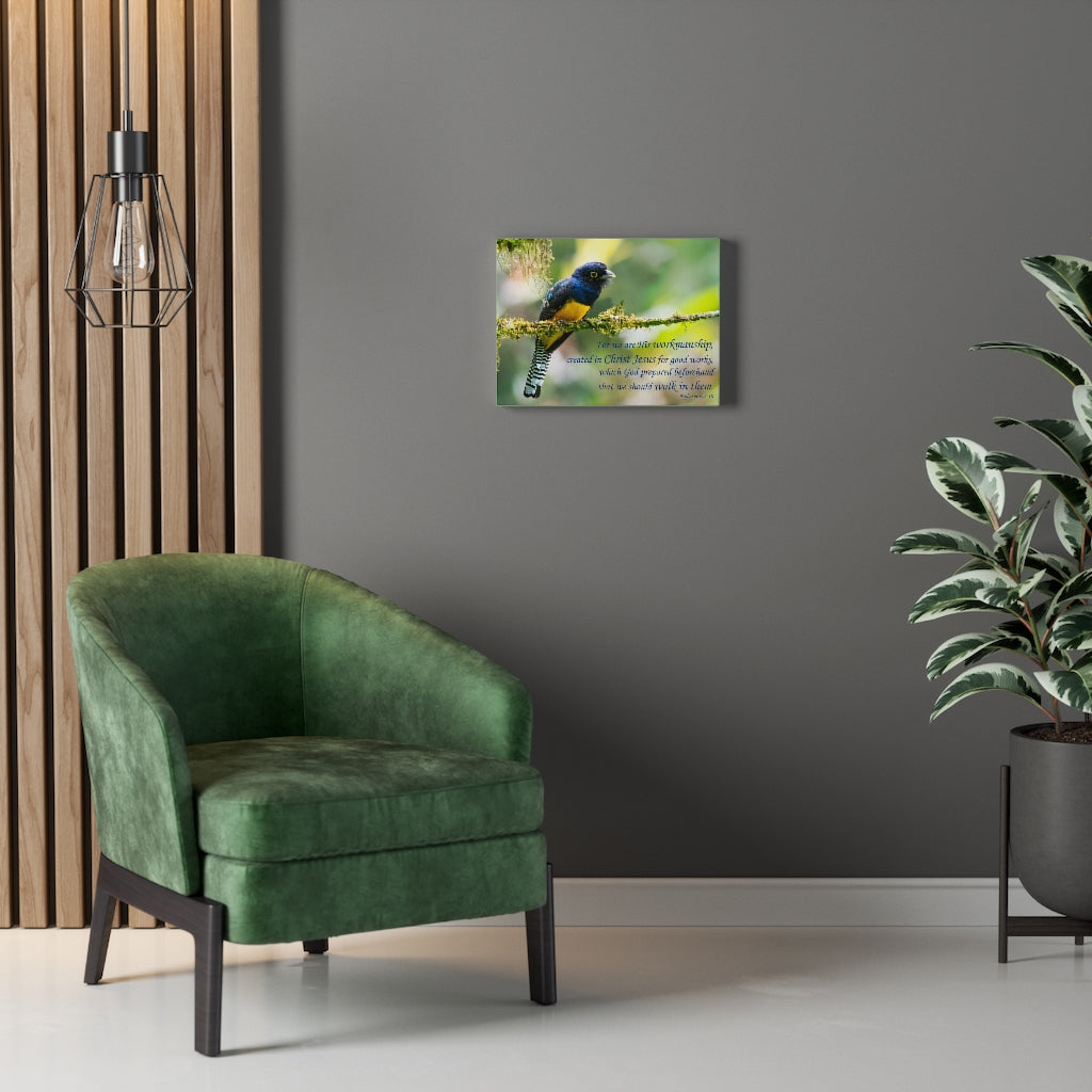 For Good Works Ephesians 2:10 Bible Verse Canvas Christian Wall Art Ready to Hang Unframed-Express Your Love Gifts