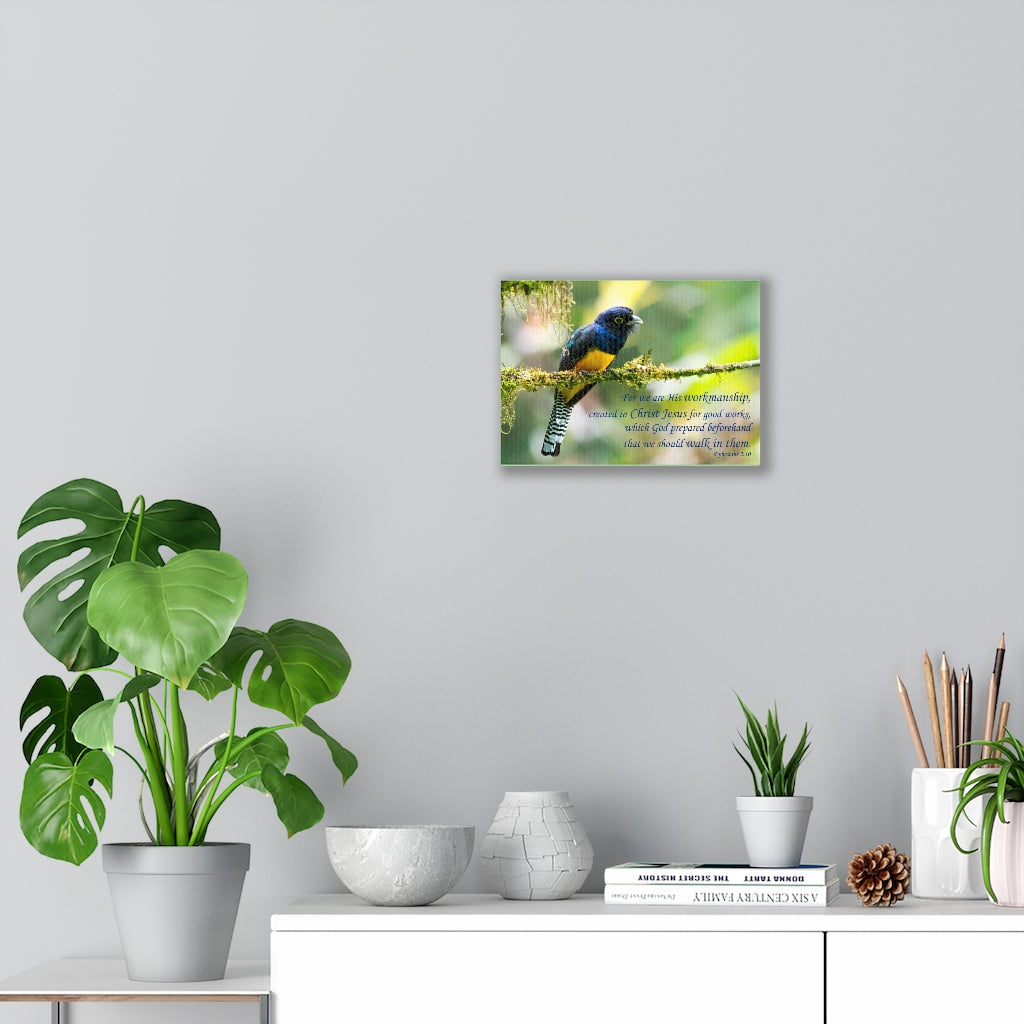 For Good Works Ephesians 2:10 Bible Verse Canvas Christian Wall Art Ready to Hang Unframed-Express Your Love Gifts