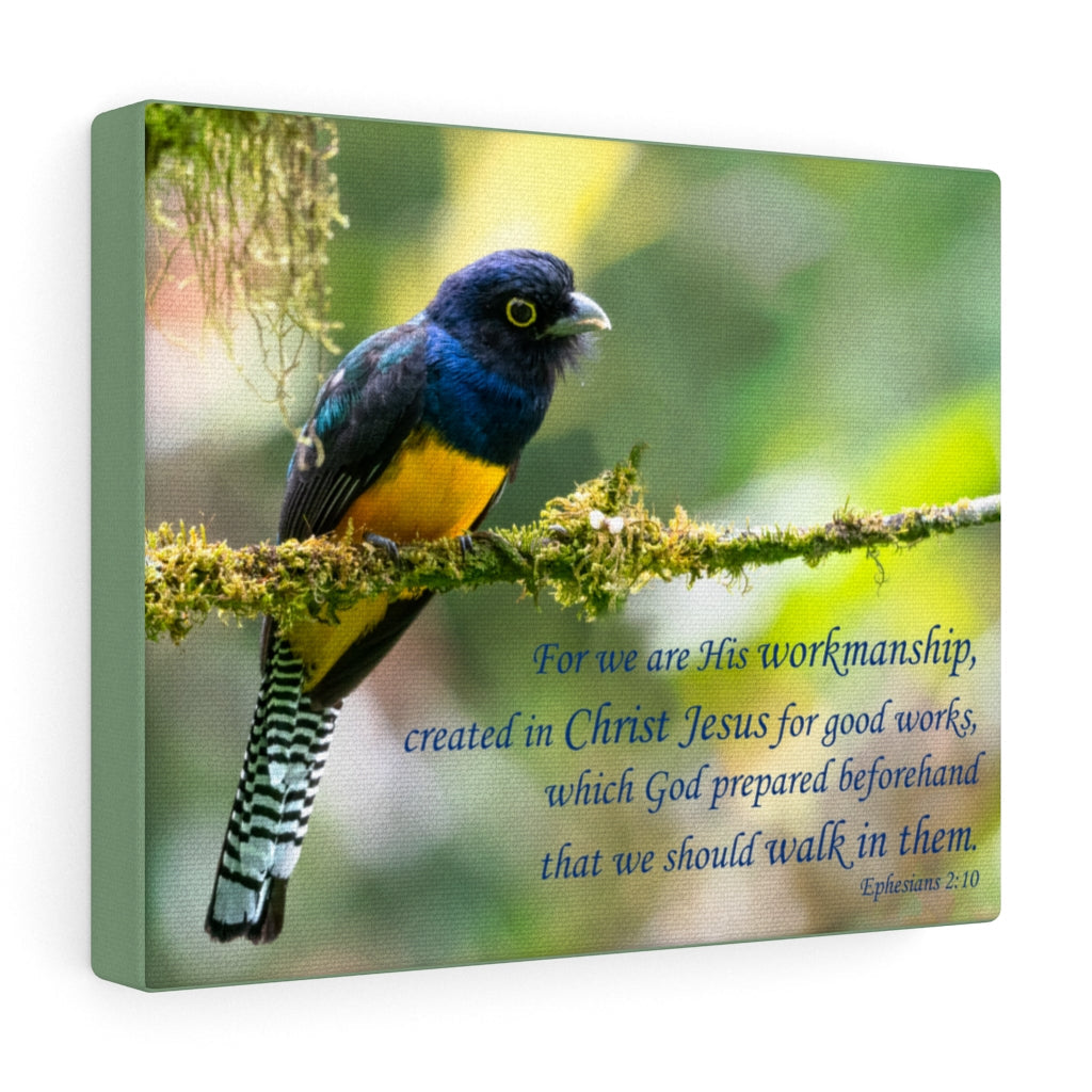 For Good Works Ephesians 2:10 Bible Verse Canvas Christian Wall Art Ready to Hang Unframed-Express Your Love Gifts