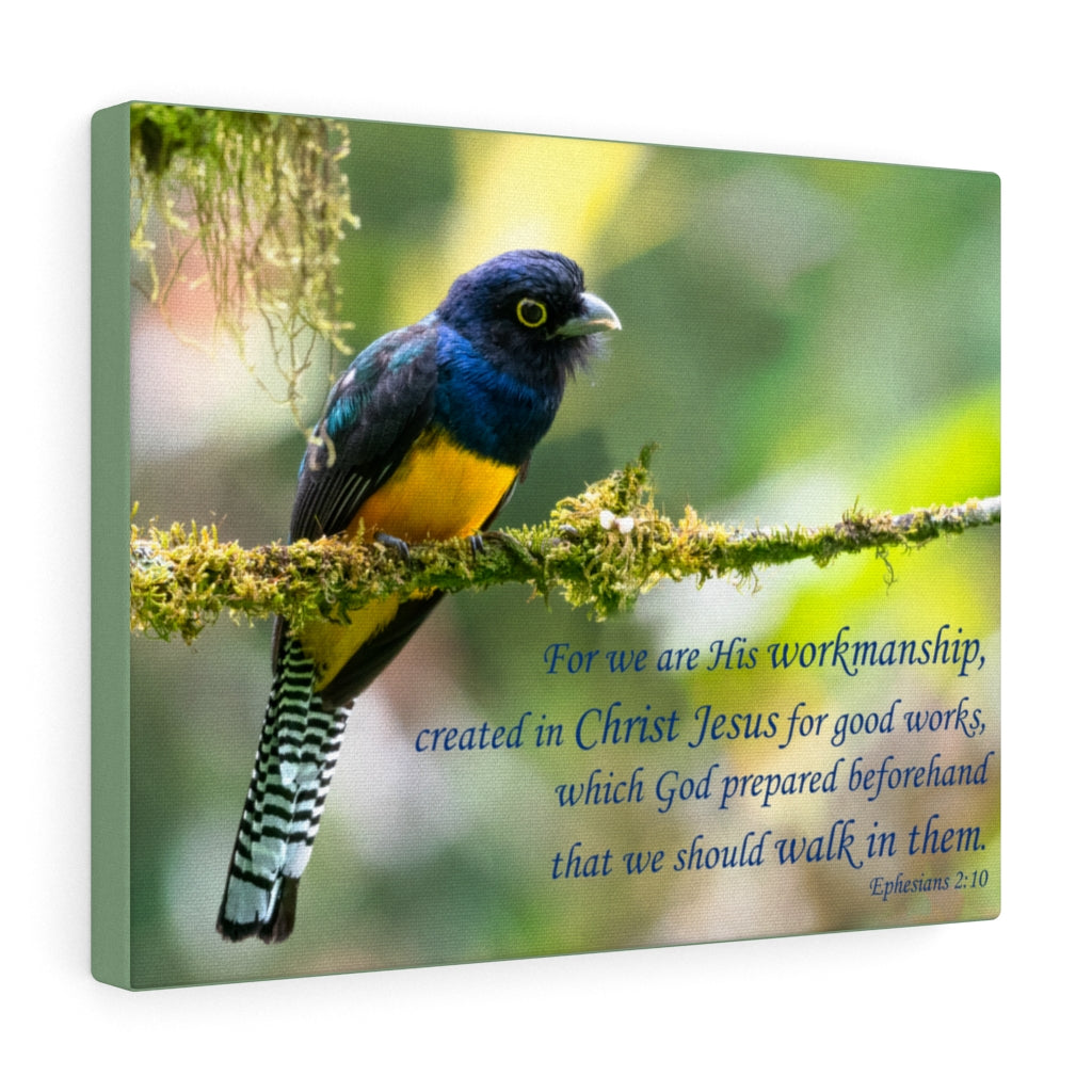 For Good Works Ephesians 2:10 Bible Verse Canvas Christian Wall Art Ready to Hang Unframed-Express Your Love Gifts
