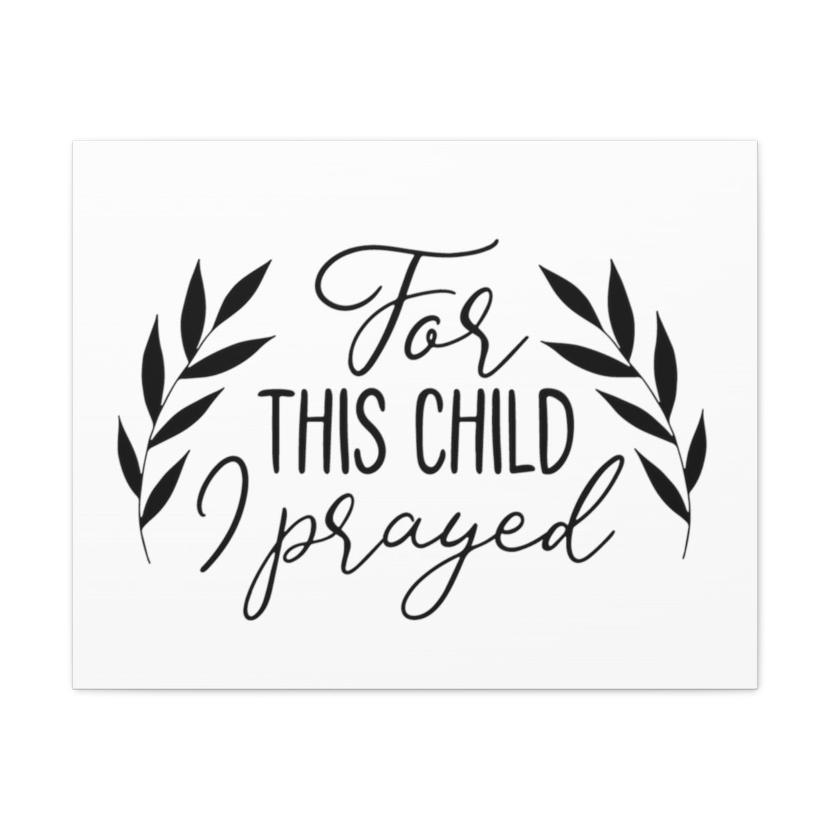For This Child 1 Samuel 1:27-28 Christian Wall Art Print Ready to Hang Unframed-Express Your Love Gifts