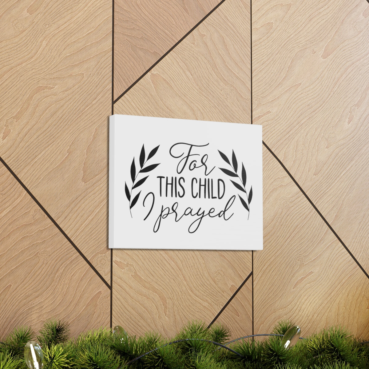 Scripture Walls For This Child 1 Samuel 1:27-28 Christian Wall Art Print Ready to Hang Unframed-Express Your Love Gifts