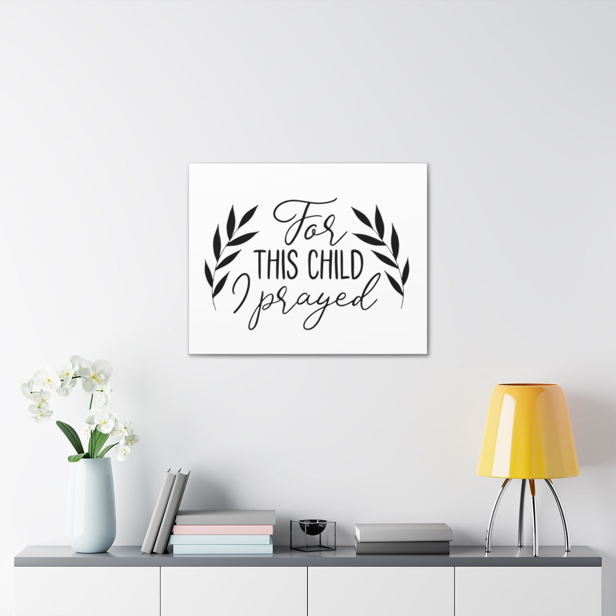 Scripture Walls For This Child 1 Samuel 1:27-28 Christian Wall Art Print Ready to Hang Unframed-Express Your Love Gifts