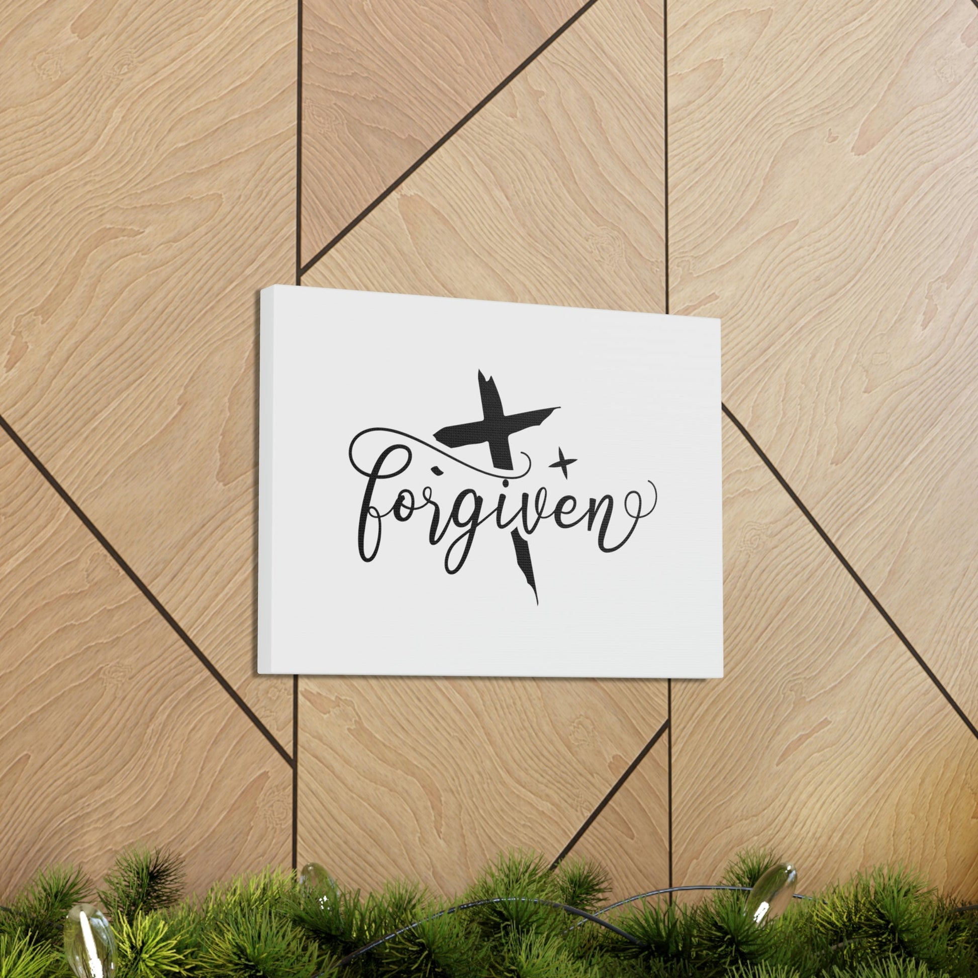 Forgiven Ephesians 4:32 Cross And Star Christian Wall Art Bible Verse Print Ready to Hang Unframed-Express Your Love Gifts