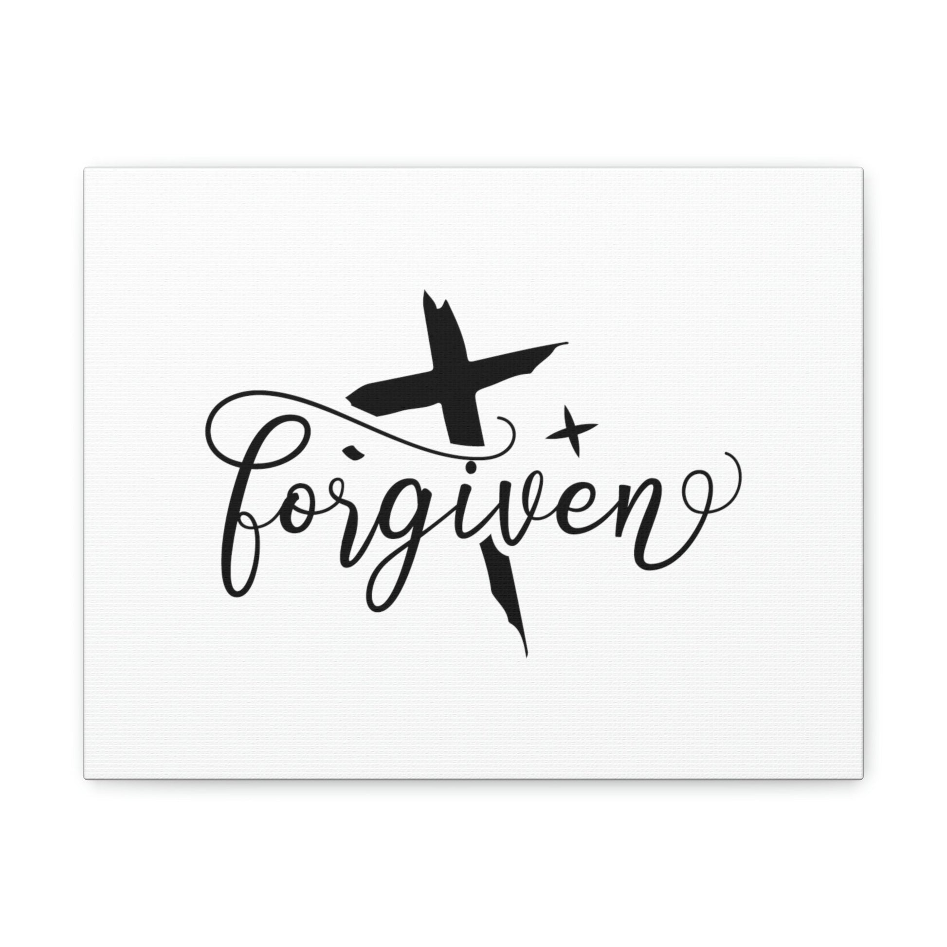 Forgiven Ephesians 4:32 Cross And Star Christian Wall Art Bible Verse Print Ready to Hang Unframed-Express Your Love Gifts