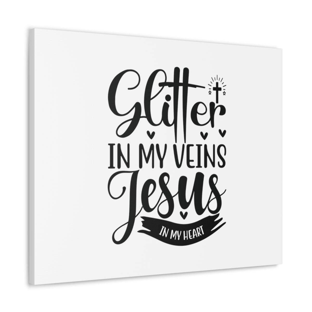 Glitter In My Veins Ephesians 3:17 Christian Wall Art Bible Verse Print Ready to Hang Unframed-Express Your Love Gifts