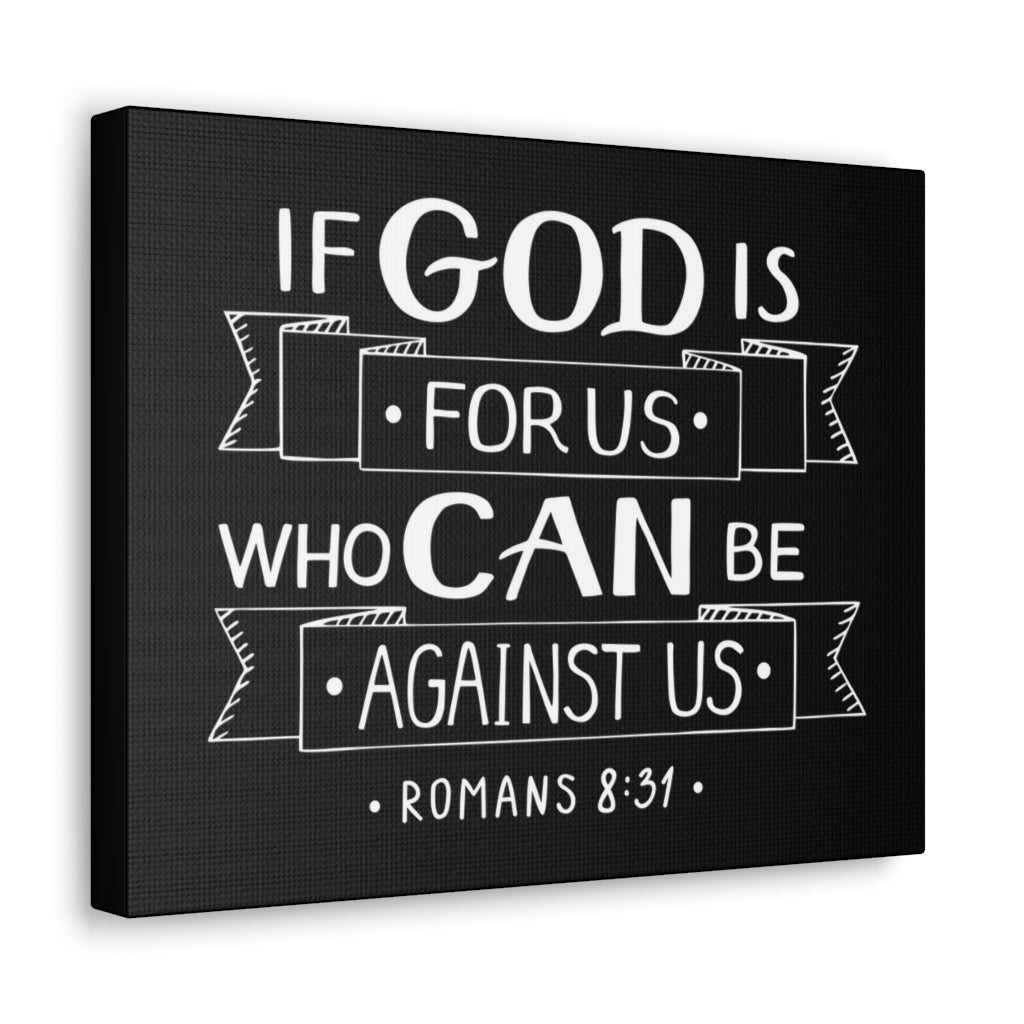 God For Us Matthew 6:33 Bible Verse Canvas Christian Wall Art Ready to Hang Unframed-Express Your Love Gifts