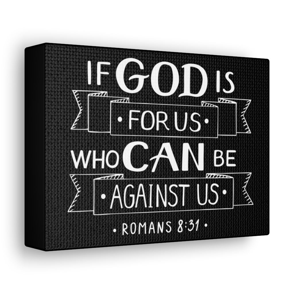 God For Us Matthew 6:33 Bible Verse Canvas Christian Wall Art Ready to Hang Unframed-Express Your Love Gifts