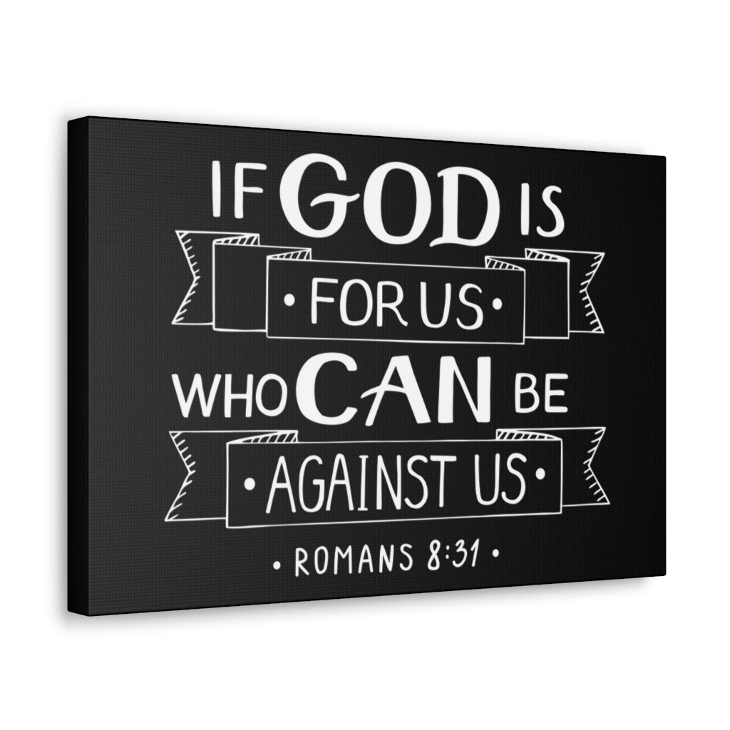 God For Us Matthew 6:33 Bible Verse Canvas Christian Wall Art Ready to Hang Unframed-Express Your Love Gifts