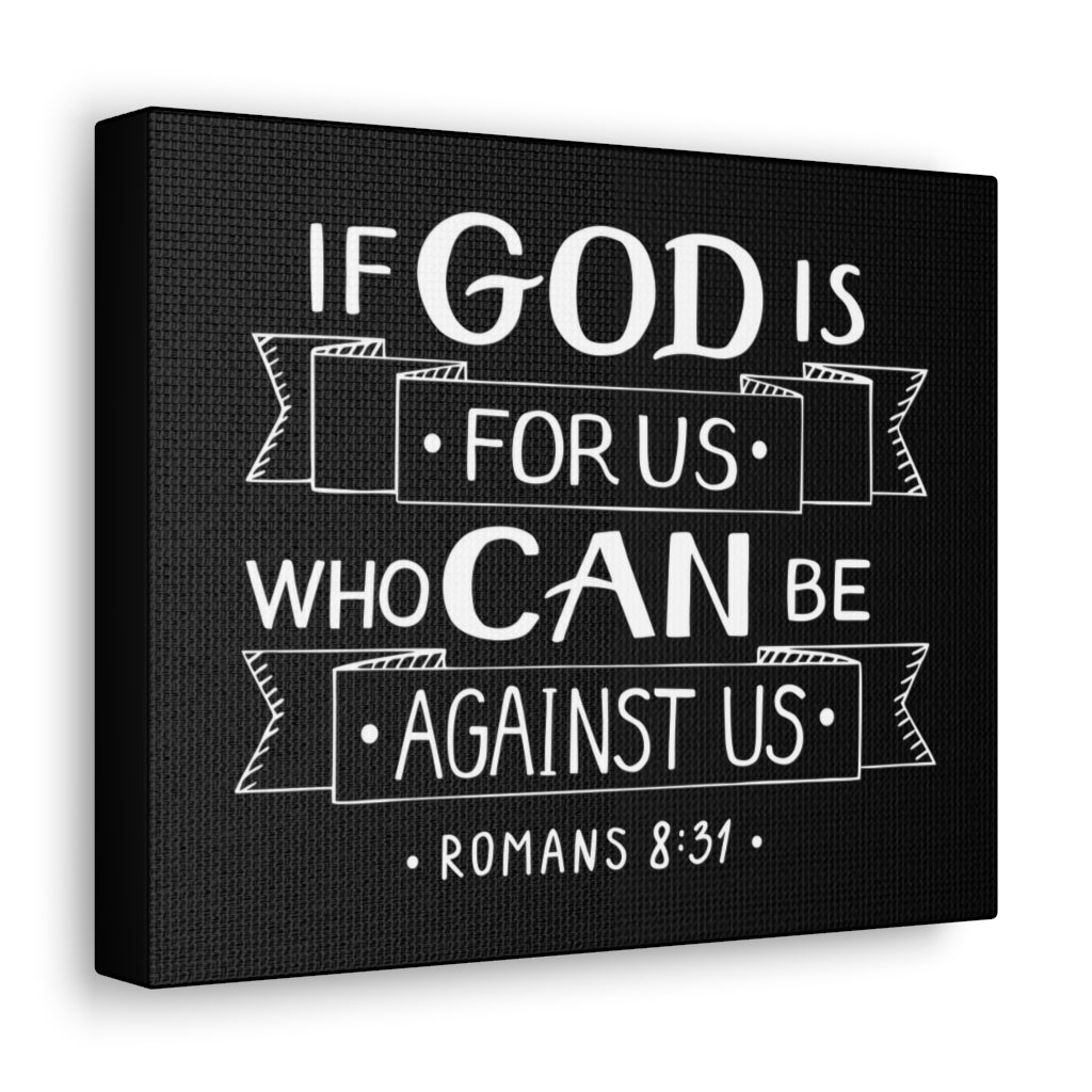 God For Us Matthew 6:33 Bible Verse Canvas Christian Wall Art Ready to Hang Unframed-Express Your Love Gifts