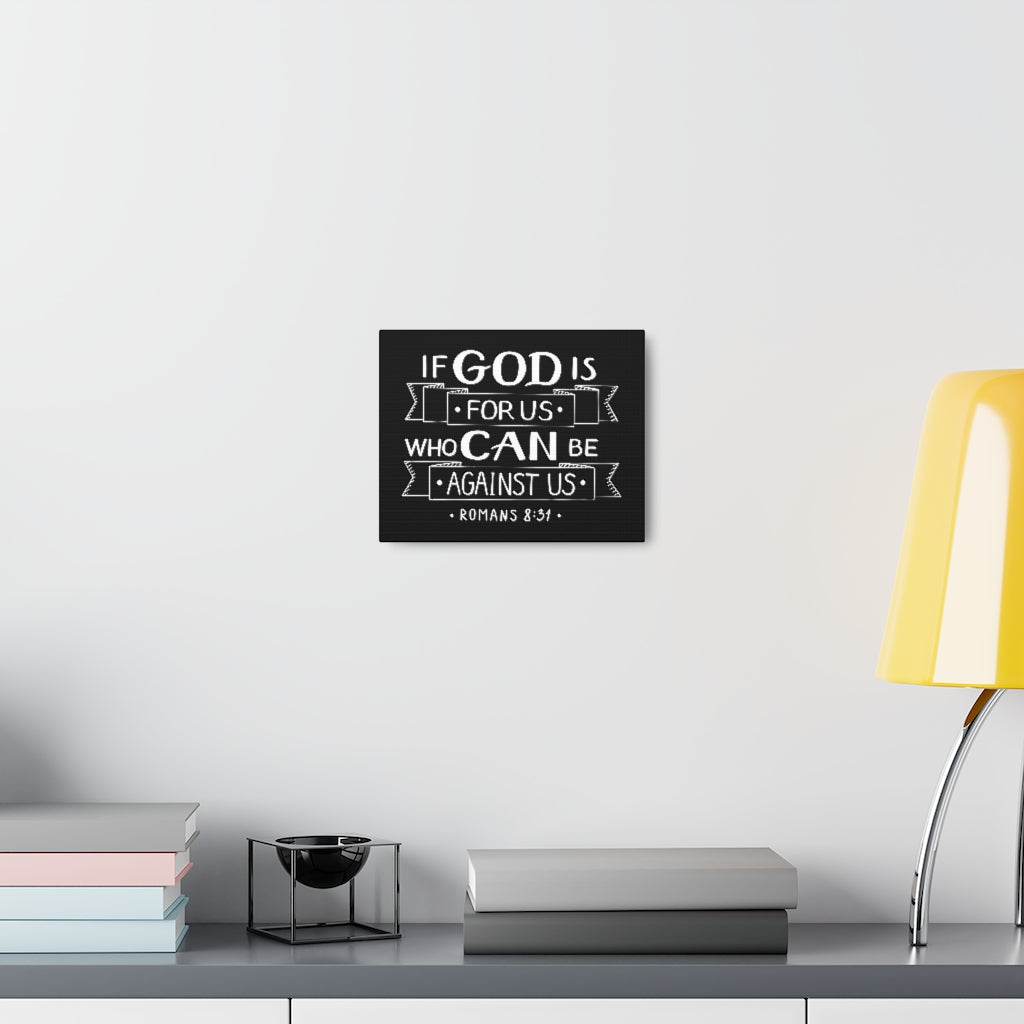 God For Us Matthew 6:33 Bible Verse Canvas Christian Wall Art Ready to Hang Unframed-Express Your Love Gifts