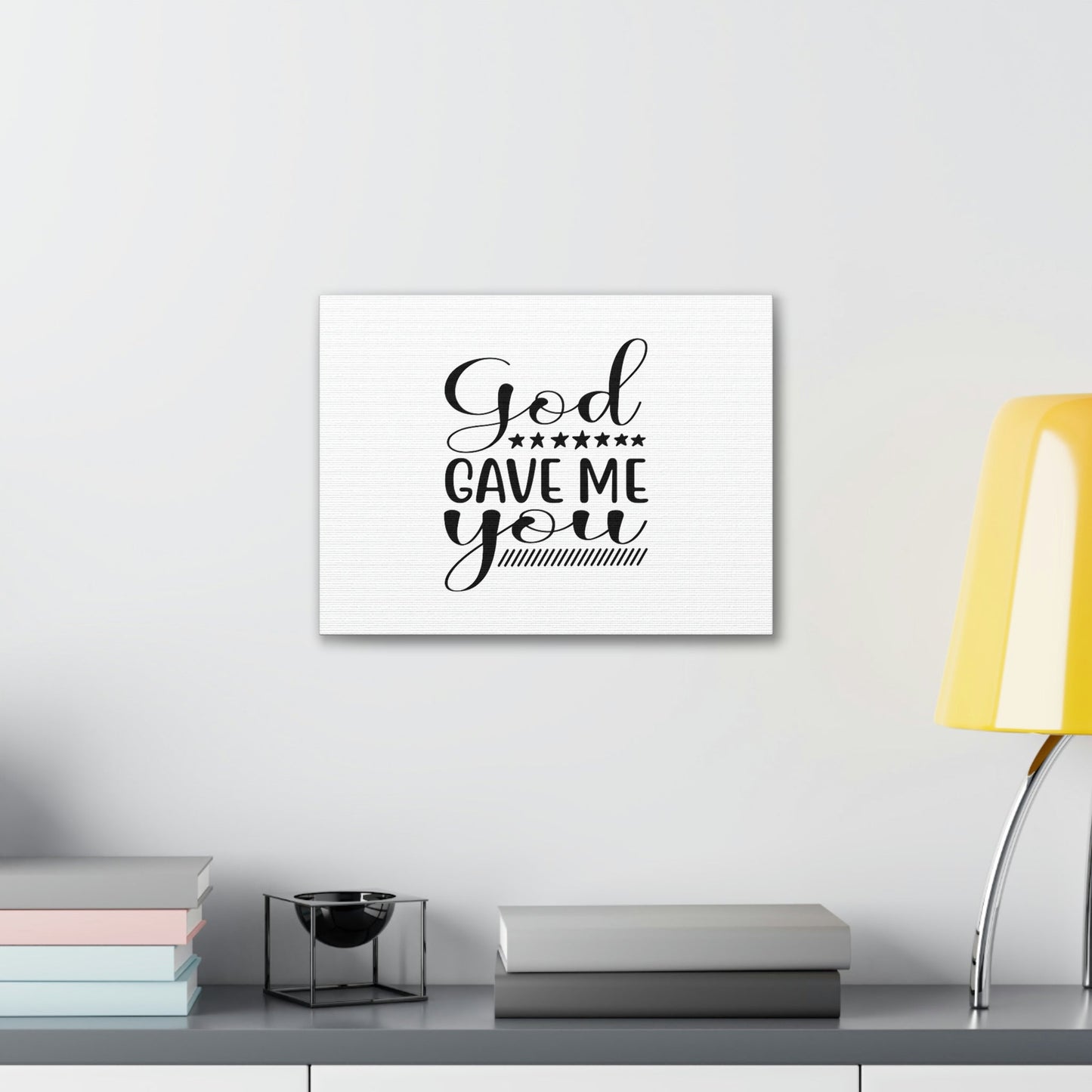 God Gave Me You James 1:17 Christian Wall Art Bible Verse Print Ready to Hang Unframed-Express Your Love Gifts