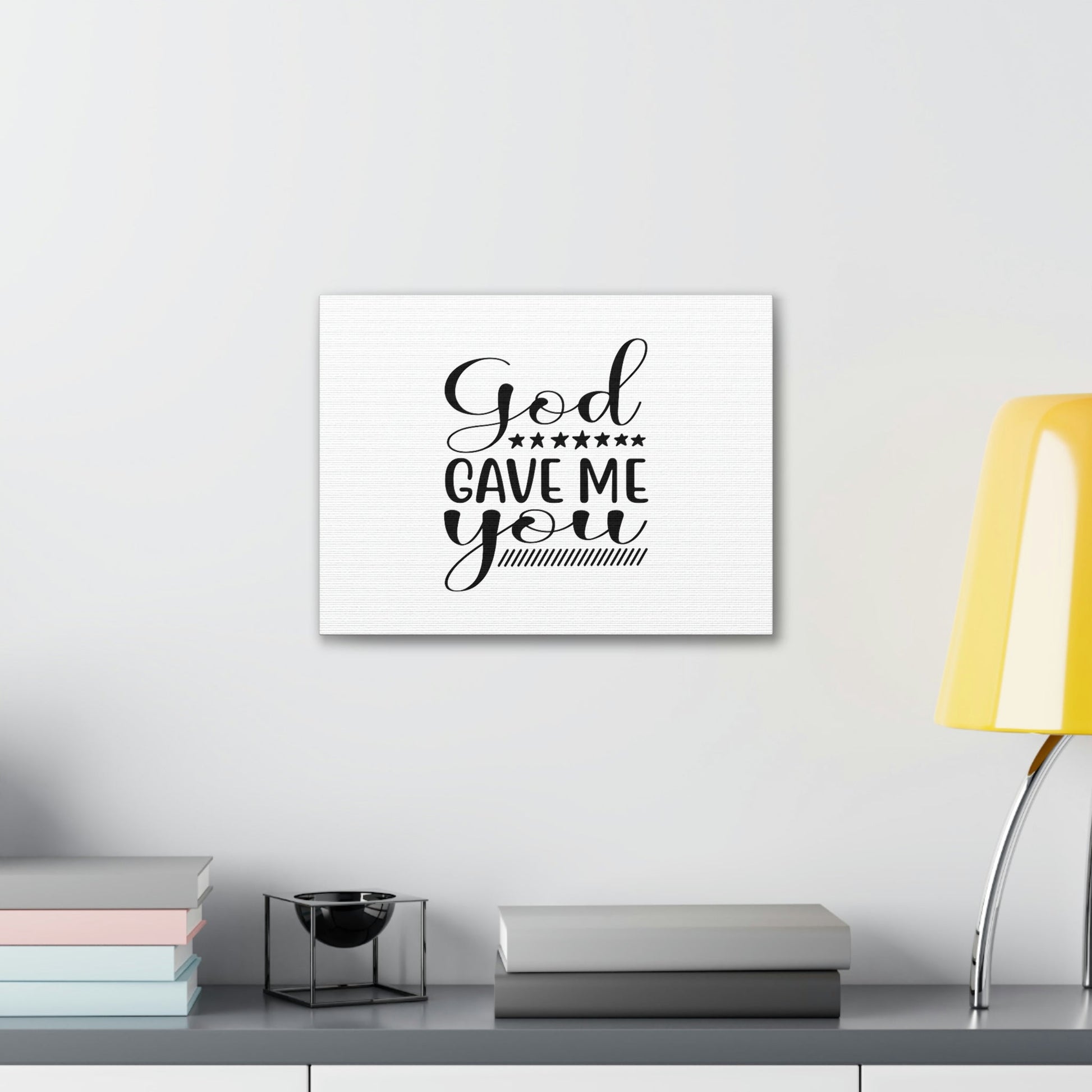 God Gave Me You James 1:17 Christian Wall Art Bible Verse Print Ready to Hang Unframed-Express Your Love Gifts