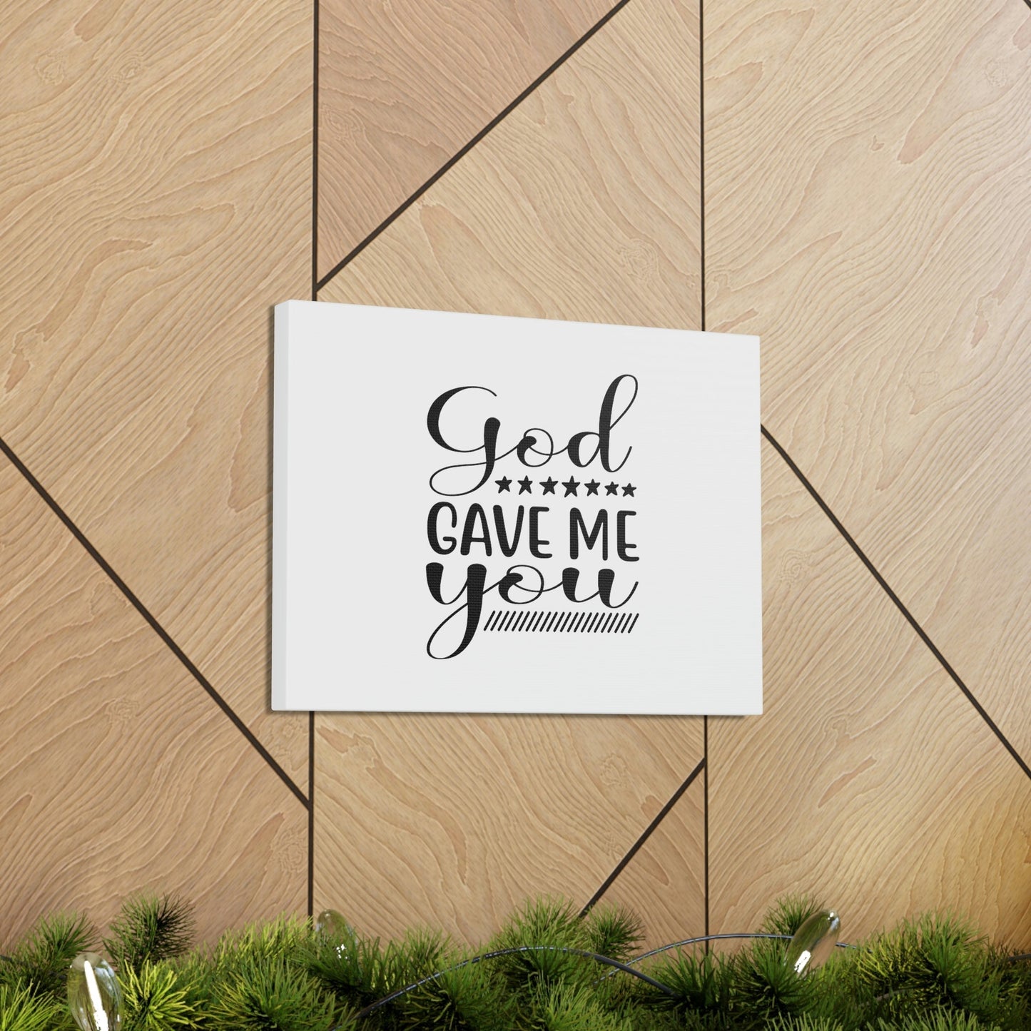 God Gave Me You James 1:17 Christian Wall Art Bible Verse Print Ready to Hang Unframed-Express Your Love Gifts