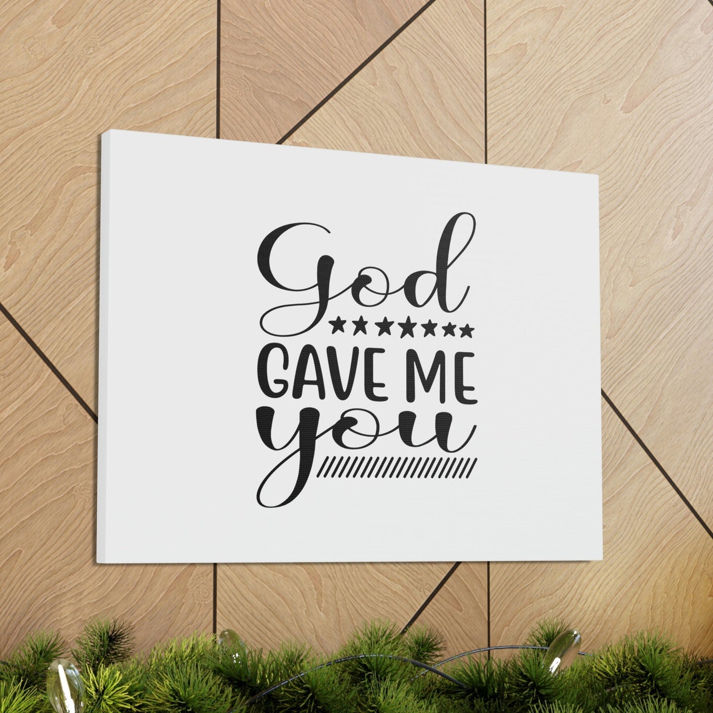God Gave Me You James 1:17 Christian Wall Art Bible Verse Print Ready to Hang Unframed-Express Your Love Gifts