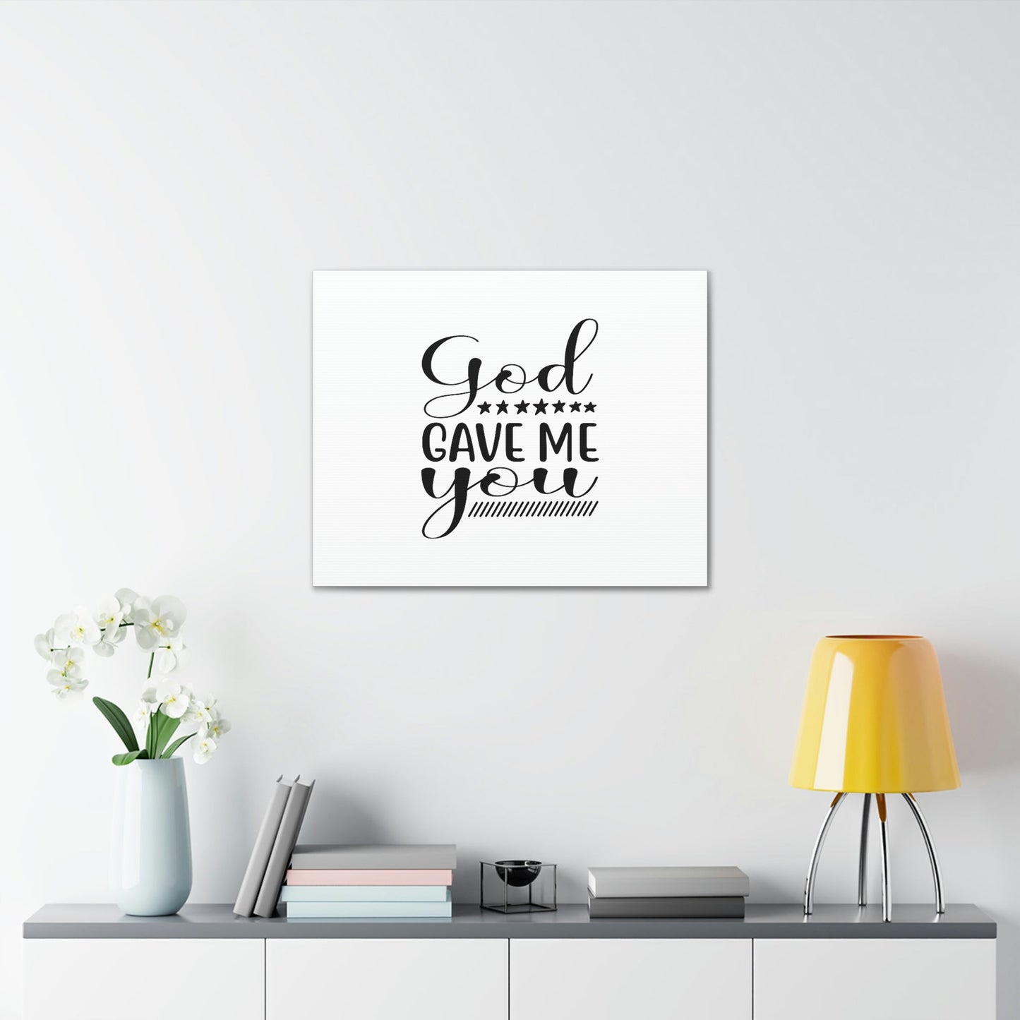 God Gave Me You James 1:17 Christian Wall Art Bible Verse Print Ready to Hang Unframed-Express Your Love Gifts