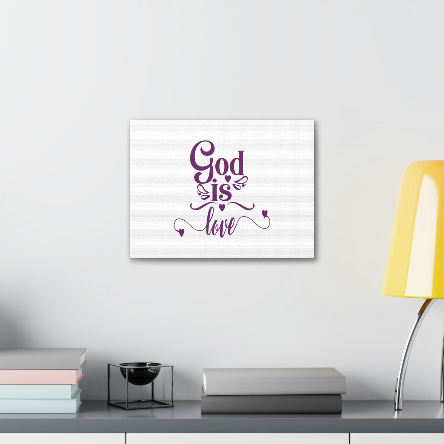 God Is Love 1 John 4:8 Christian Wall Art Bible Verse Print Ready to Hang Unframed-Express Your Love Gifts