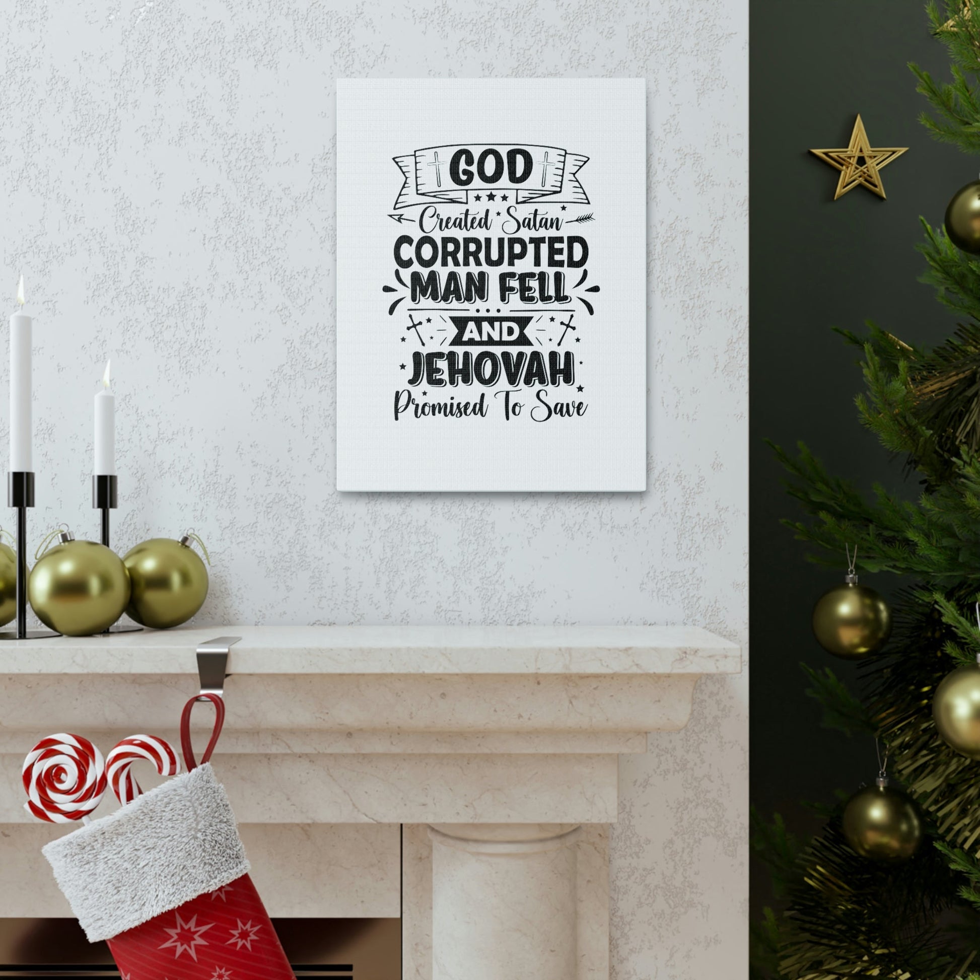 God Promised To Save 1 John 1:9 Christian Wall Art Bible Verse Print Ready to Hang Unframed-Express Your Love Gifts