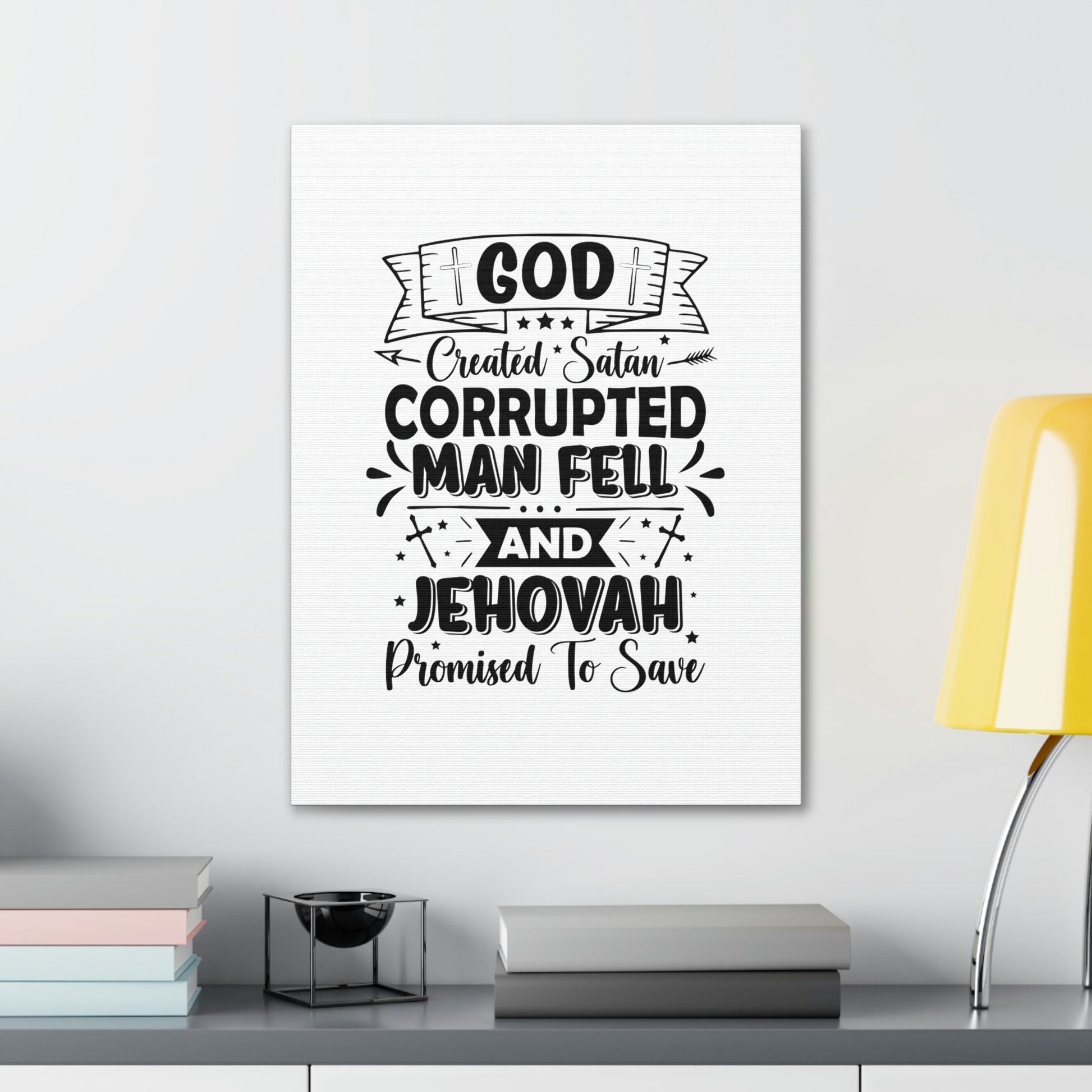 God Promised To Save 1 John 1:9 Christian Wall Art Bible Verse Print Ready to Hang Unframed-Express Your Love Gifts
