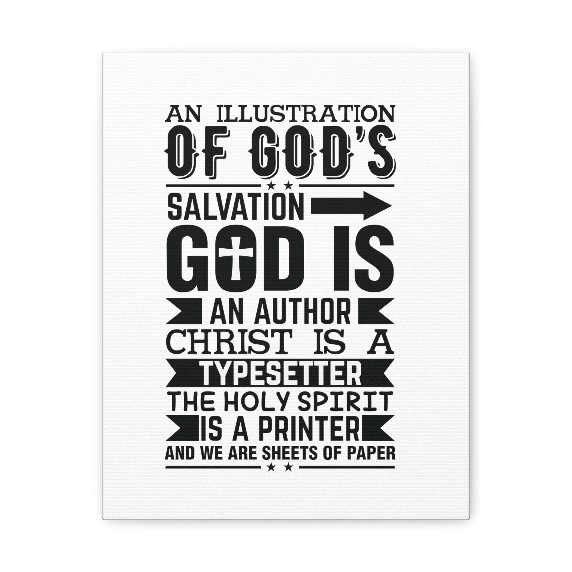 God's Salvation Titus 3:5 Christian Wall Art Bible Verse Print Ready to Hang Unframed-Express Your Love Gifts