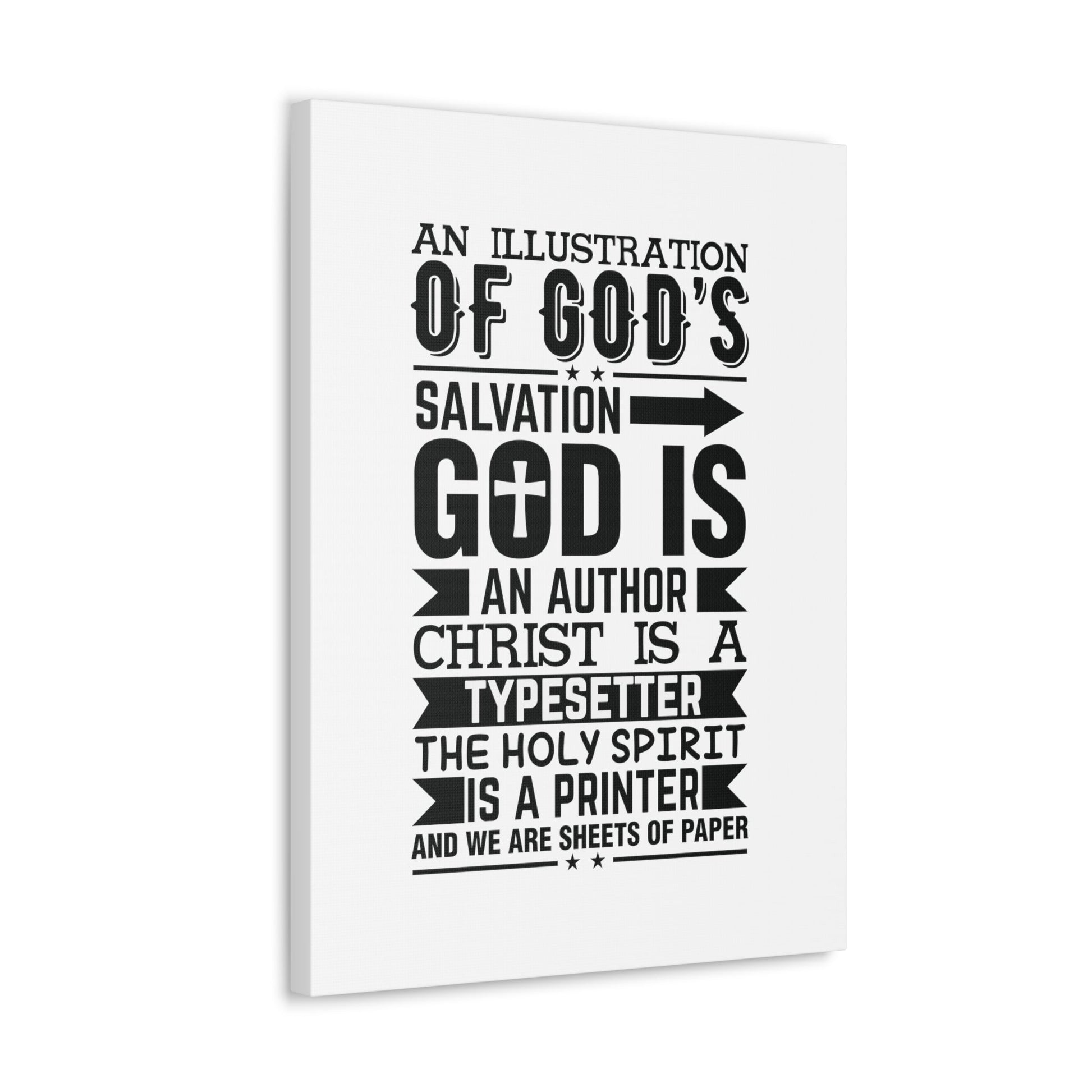 God's Salvation Titus 3:5 Christian Wall Art Bible Verse Print Ready to Hang Unframed-Express Your Love Gifts