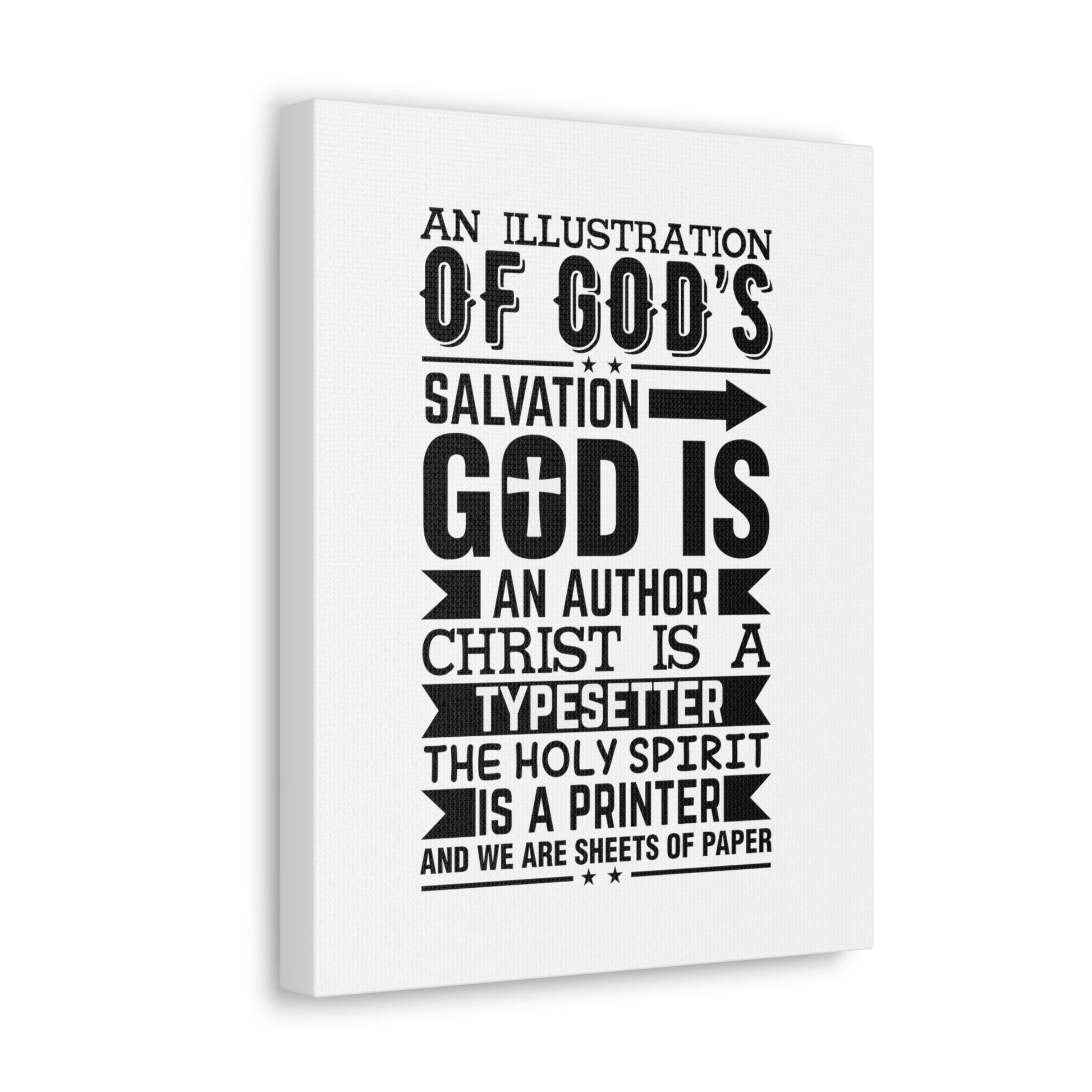 God's Salvation Titus 3:5 Christian Wall Art Bible Verse Print Ready to Hang Unframed-Express Your Love Gifts