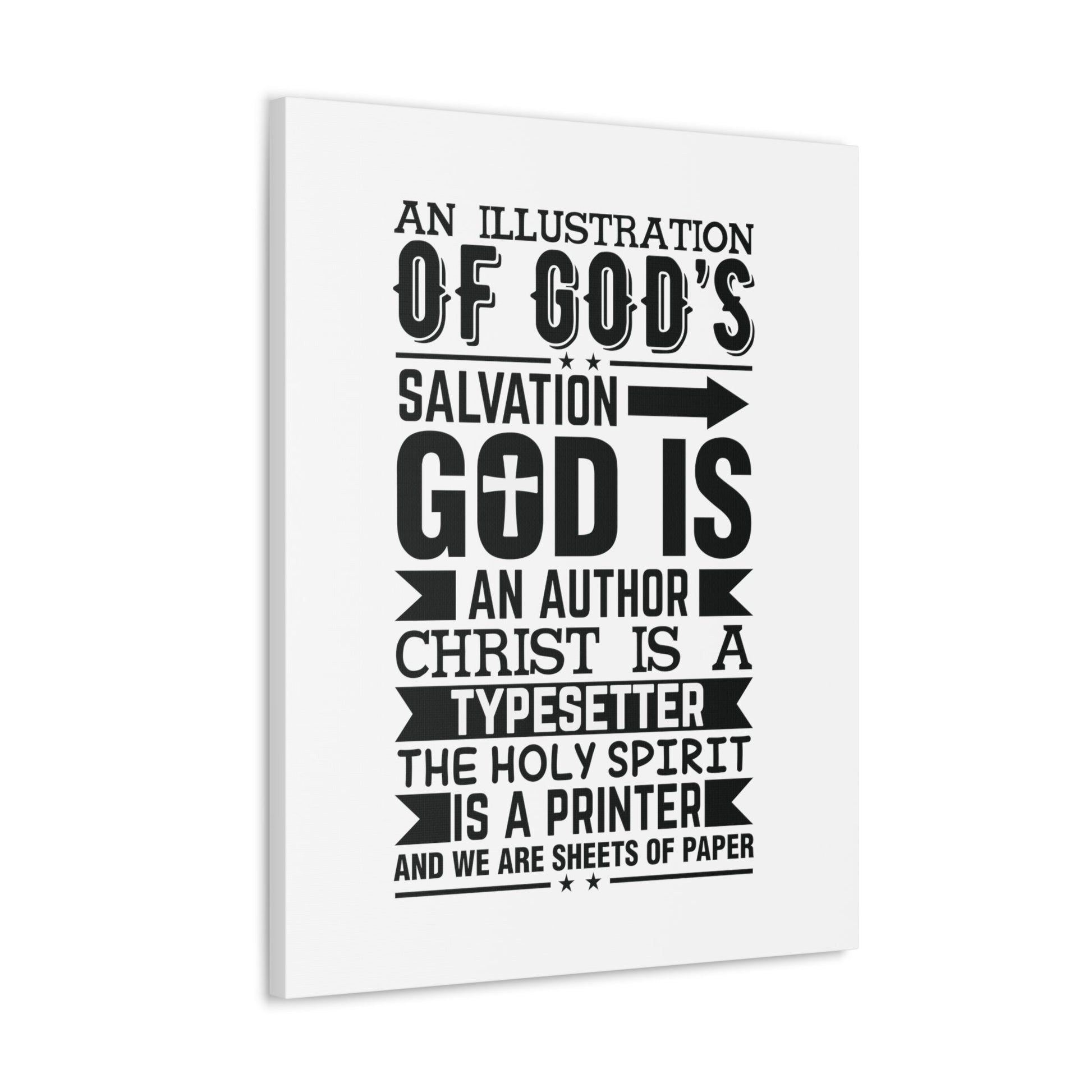 God's Salvation Titus 3:5 Christian Wall Art Bible Verse Print Ready to Hang Unframed-Express Your Love Gifts